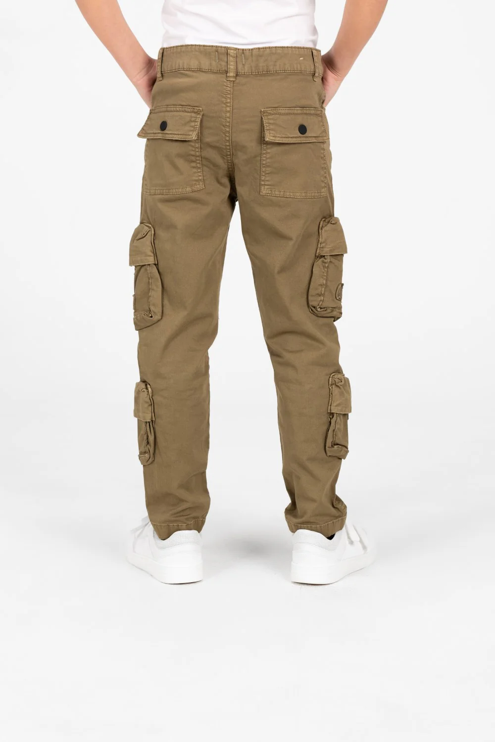 Boy's Gabardine Sherwal Pants With Distinctive Side Pockets - Image 14