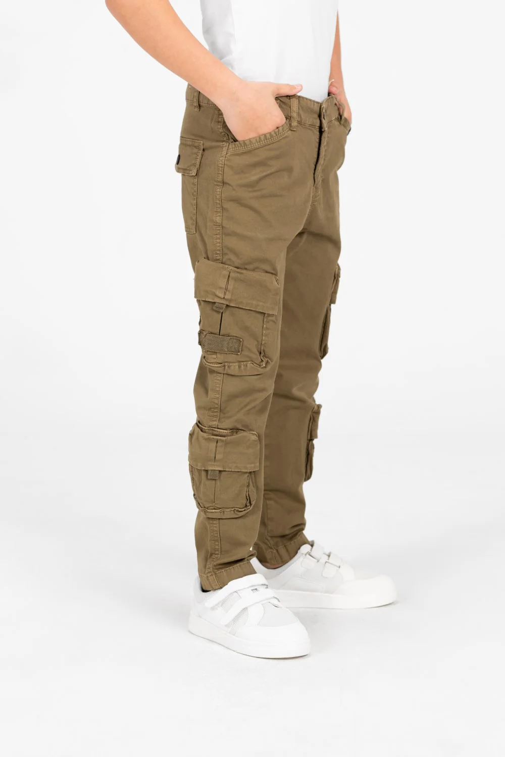 Boy's Gabardine Sherwal Pants With Distinctive Side Pockets - Image 15