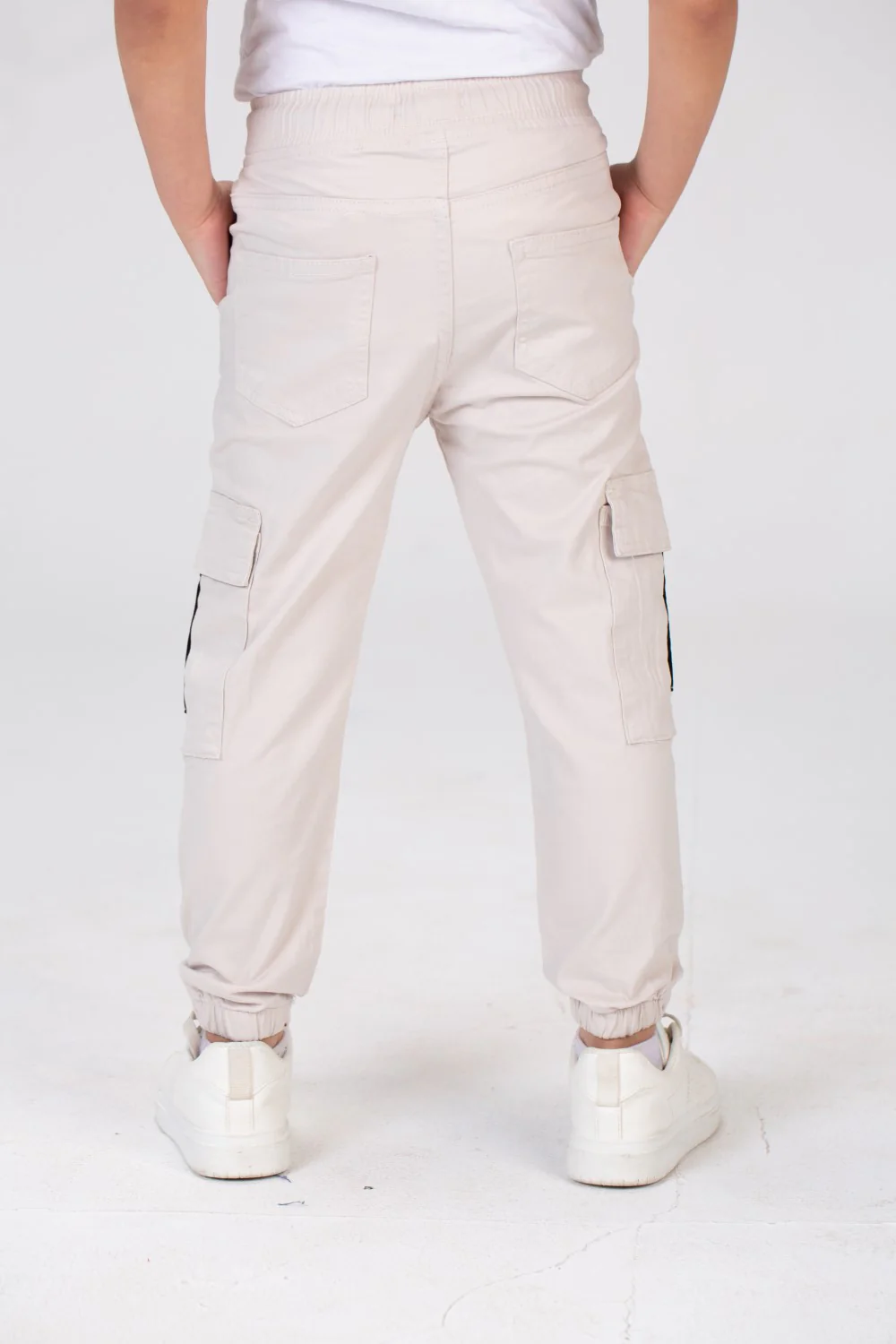 Boys Gabardine Sherwal Pants With Elastic Waist And Side Pockets - Image 14