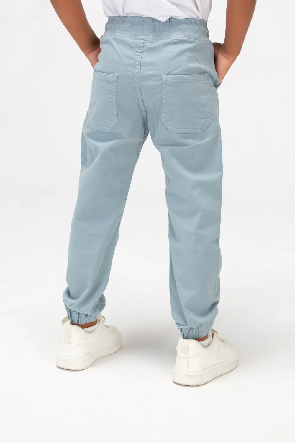 Boys Gabardine Sherwal Trousers With Elastic Waistband And Tomato Print On The Front - Image 20