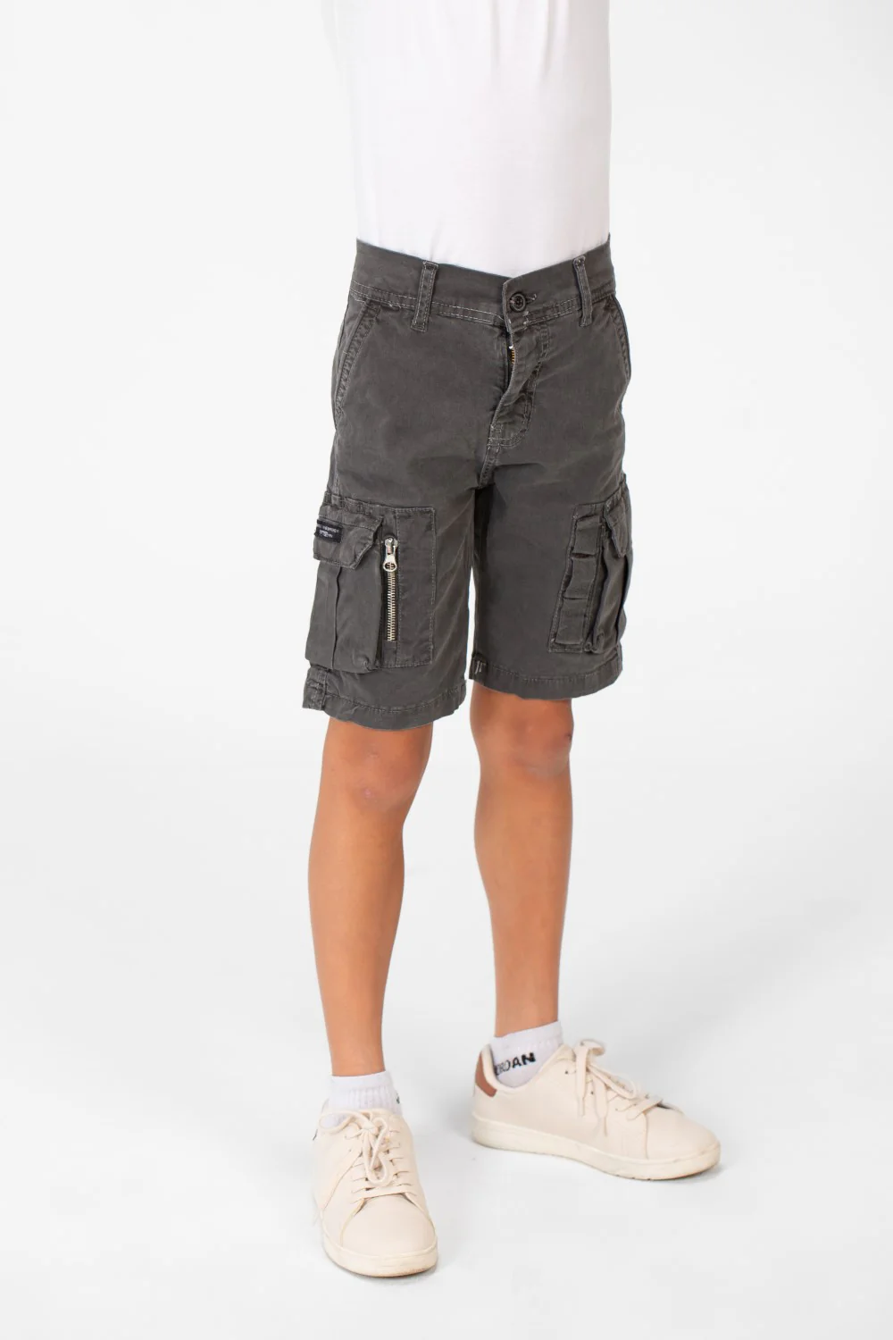 Boy's Gabardine Side Pockets Basic Details Short Made Of High Quality Material - Image 3