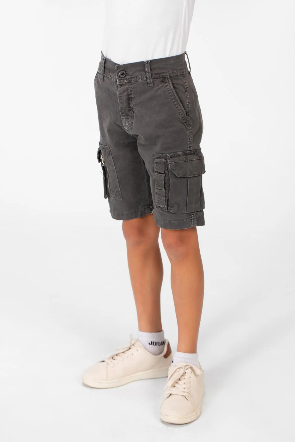 Boy's Gabardine Side Pockets Basic Details Short Made Of High Quality Material - Image 4