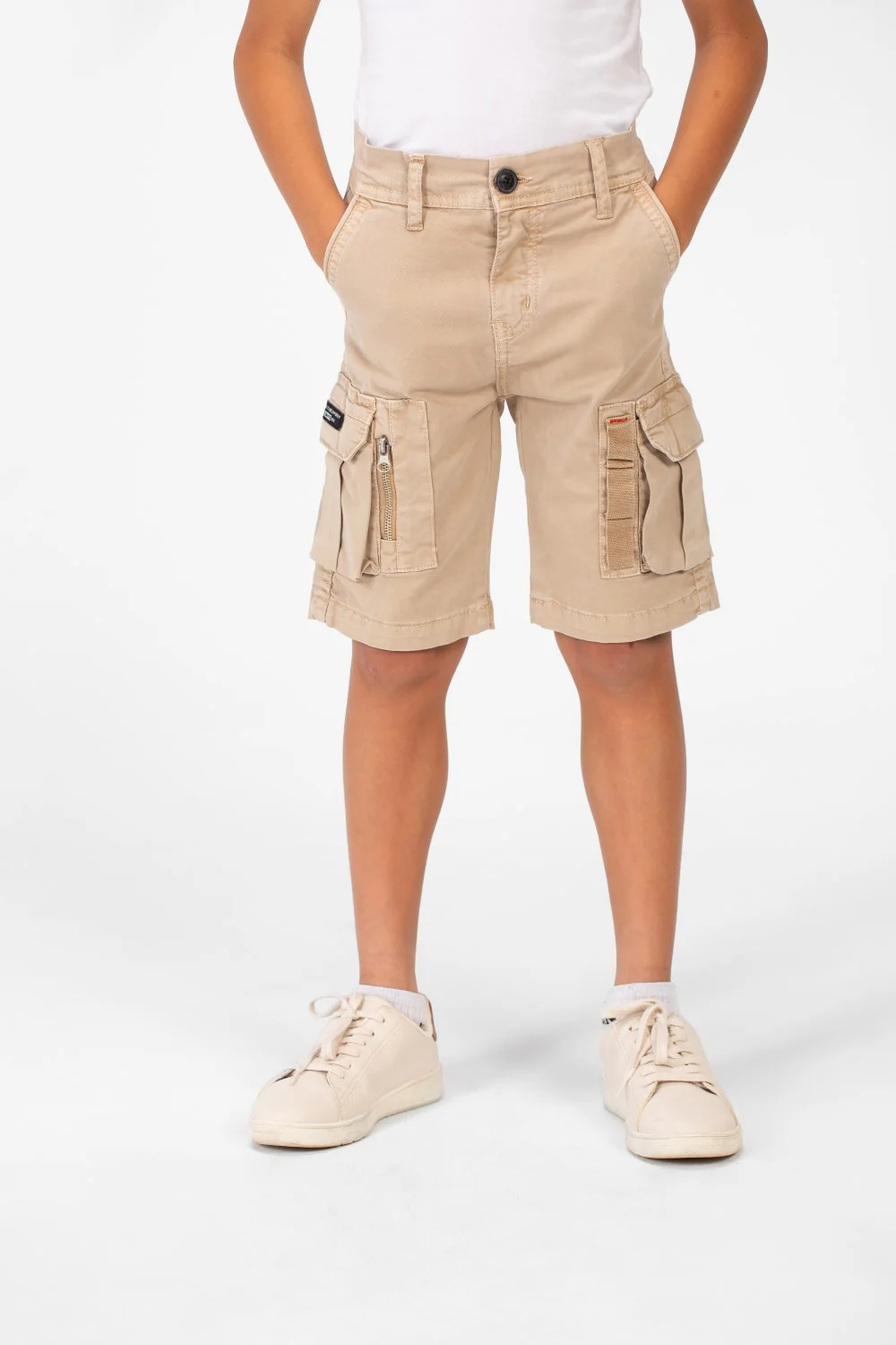 Boy's Gabardine Side Pockets Basic Details Short Made Of High Quality Material - Image 5