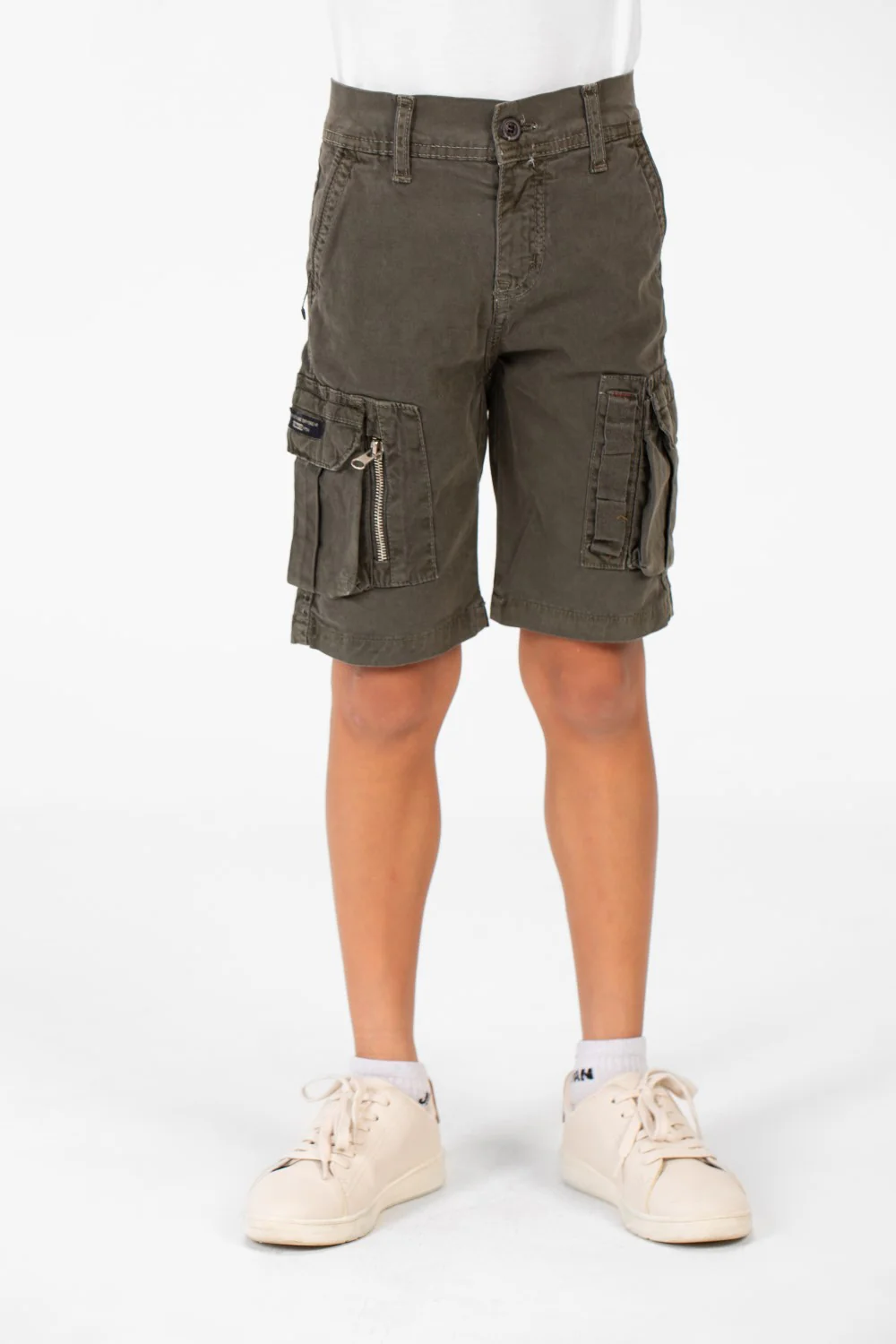 Boy's Gabardine Side Pockets Basic Details Short Made Of High Quality Material - Image 9