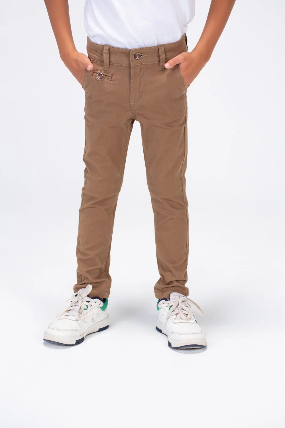 Boys Gabardine Trousers Pants With A Modern Fit And Basic Colours - Image 11