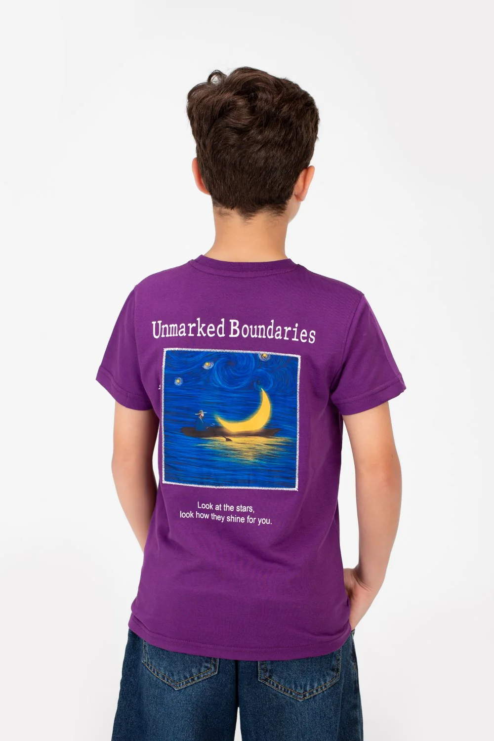 Boy's Graphic Print Crew Neck T-Shirt - Image 10