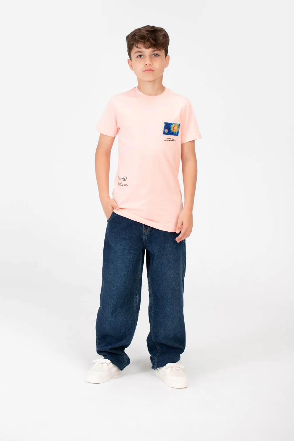 Boy's Graphic Print Crew Neck T-Shirt - Image 16