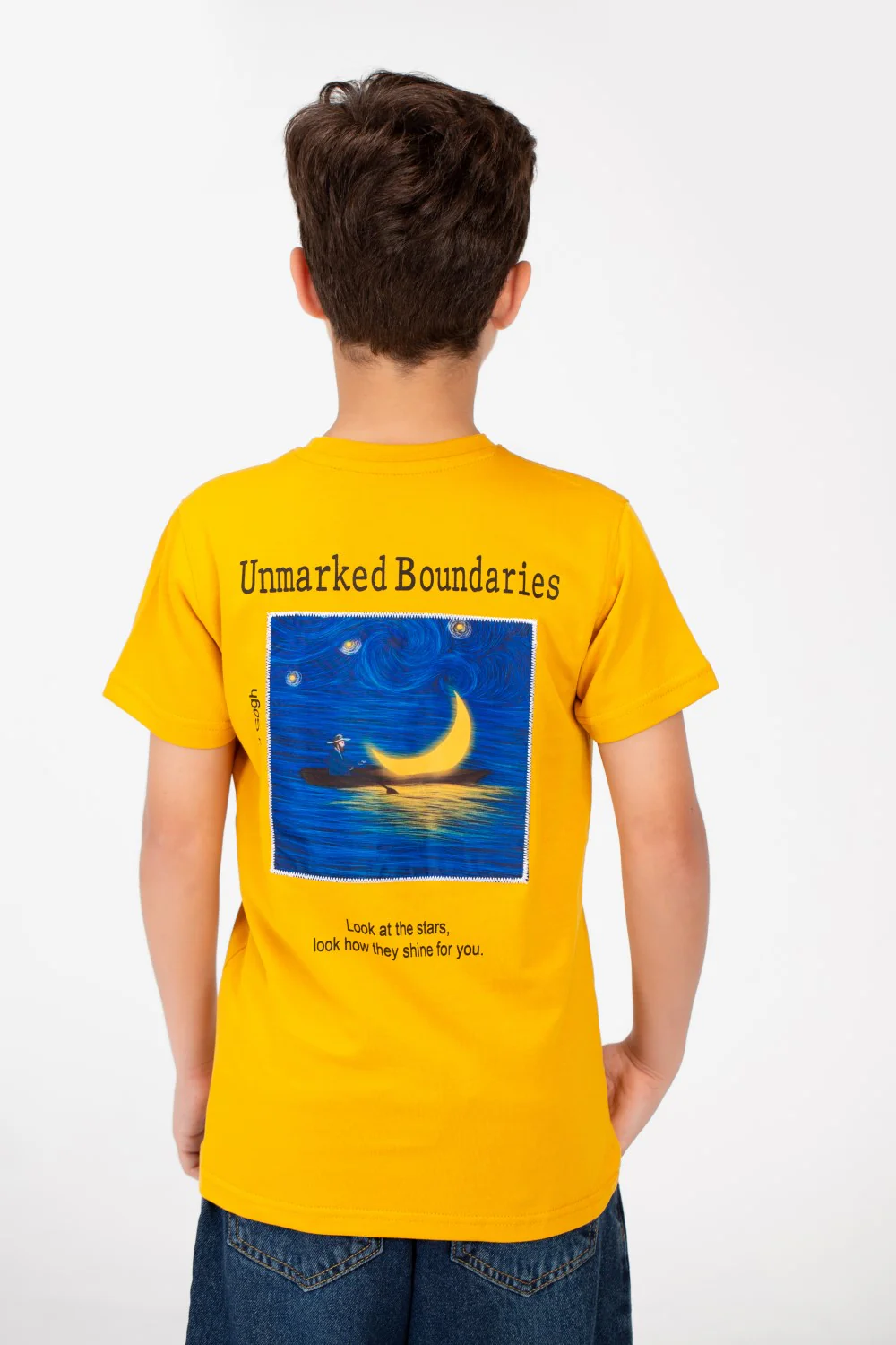 Boy's Graphic Print Crew Neck T-Shirt - Image 6
