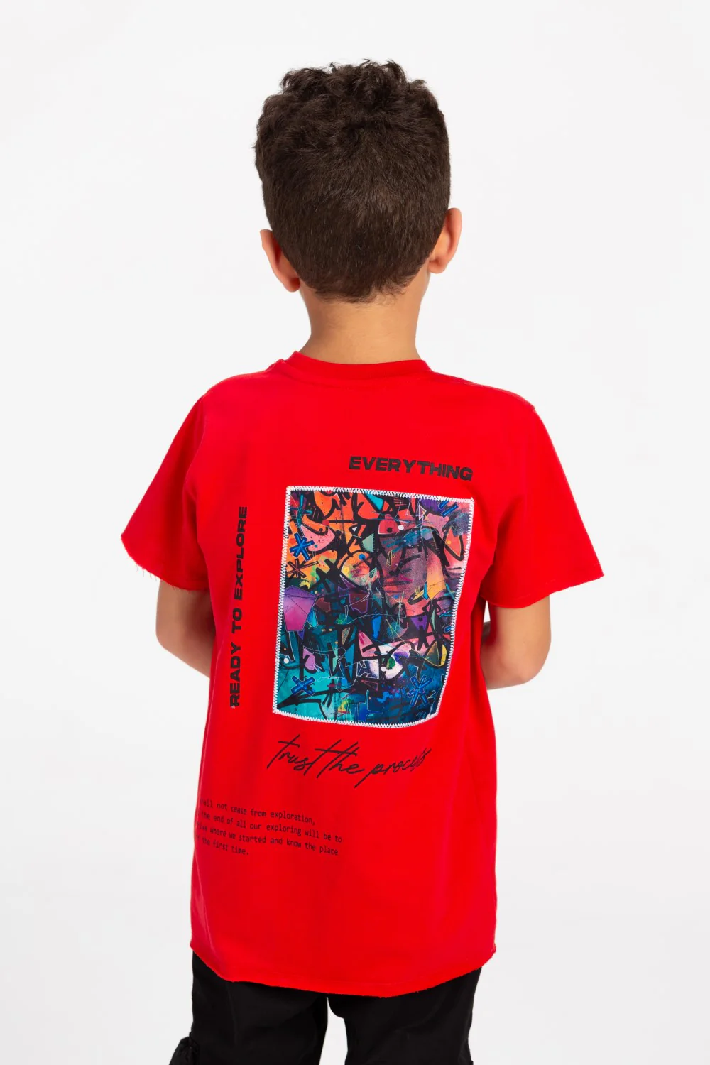 Boy's Graphic Print Short Sleeve T-Shirt - Image 10
