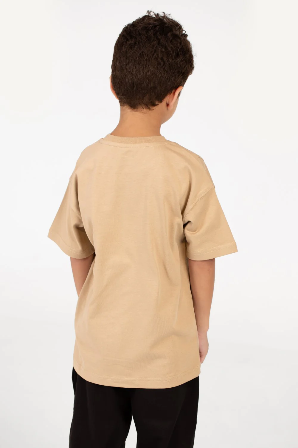 Boy's Half Sleeve Oversized Printed T-shirt - Image 10