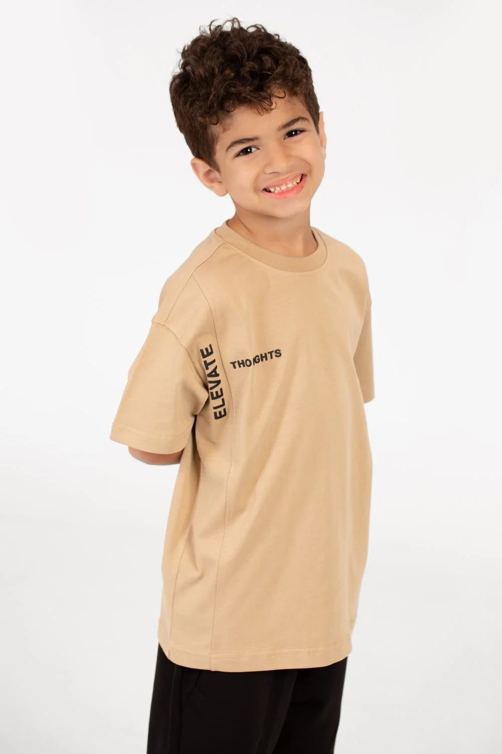 Boy's Half Sleeve Oversized Printed T-shirt - Image 11