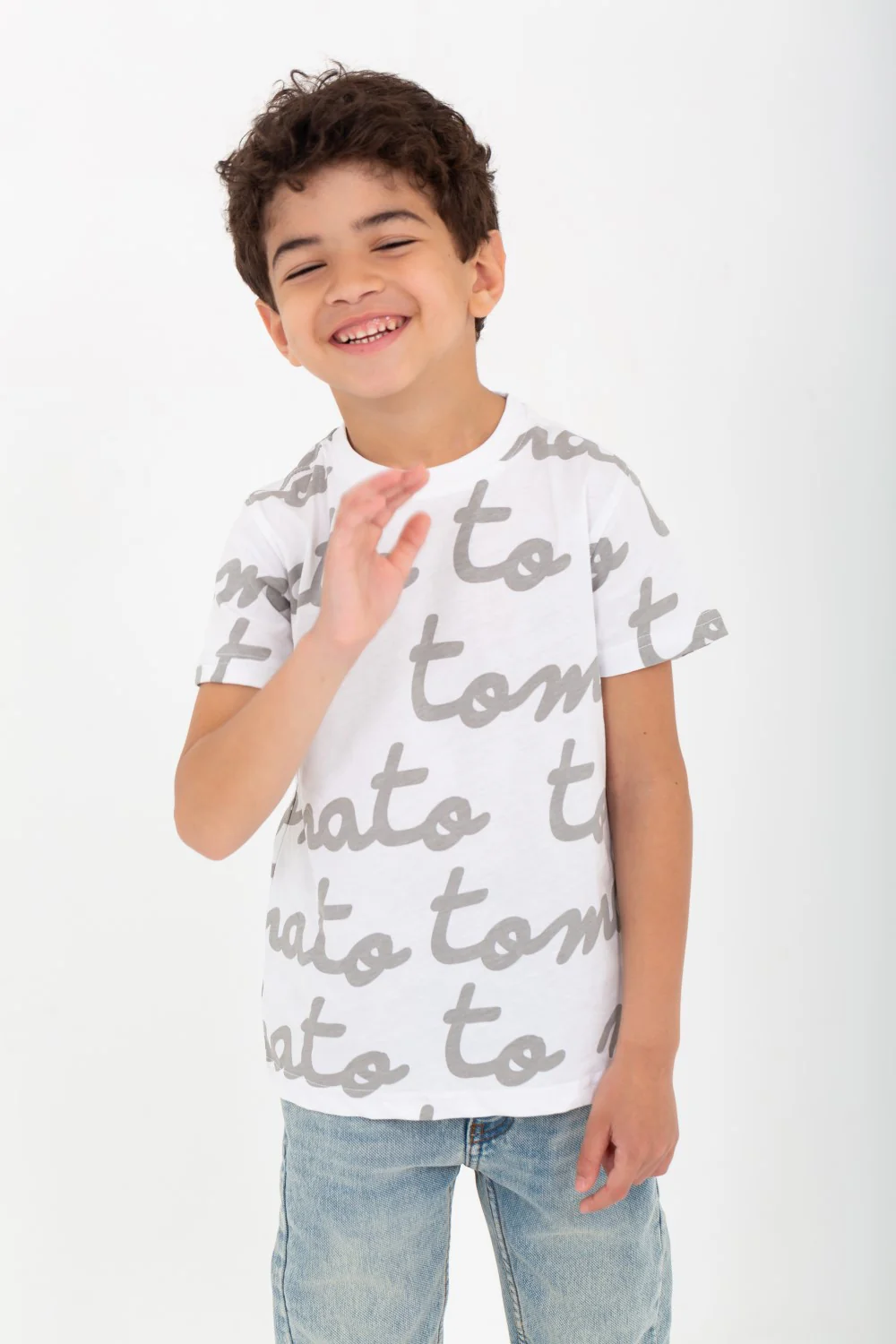 Boys' Half-Sleeve T-shirt With Tomato Printed  And A Comfortable Material - Image 5