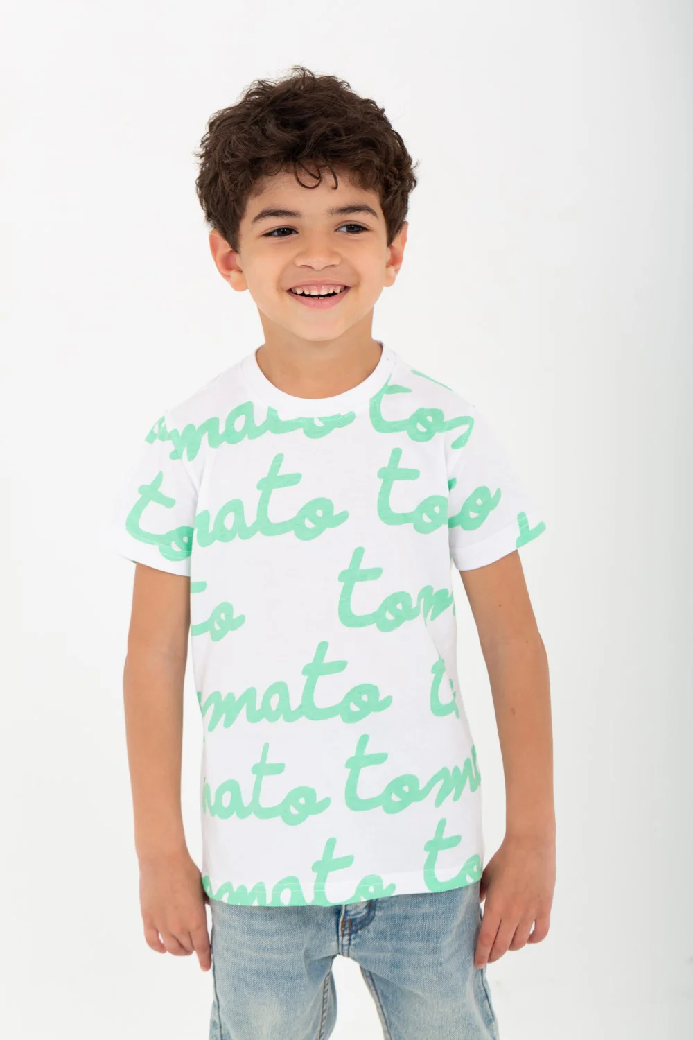Boys' Half-Sleeve T-shirt With Tomato Printed  And A Comfortable Material - Image 9