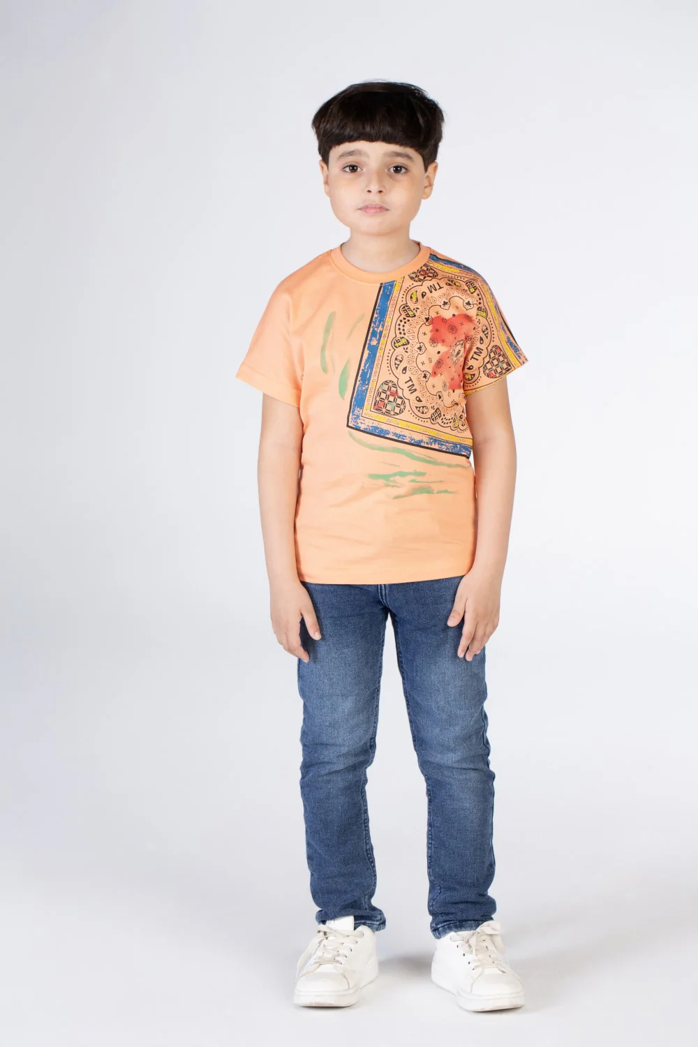 Boys Half Sleeved T-shirt With A Distinctive Side Print - Image 7
