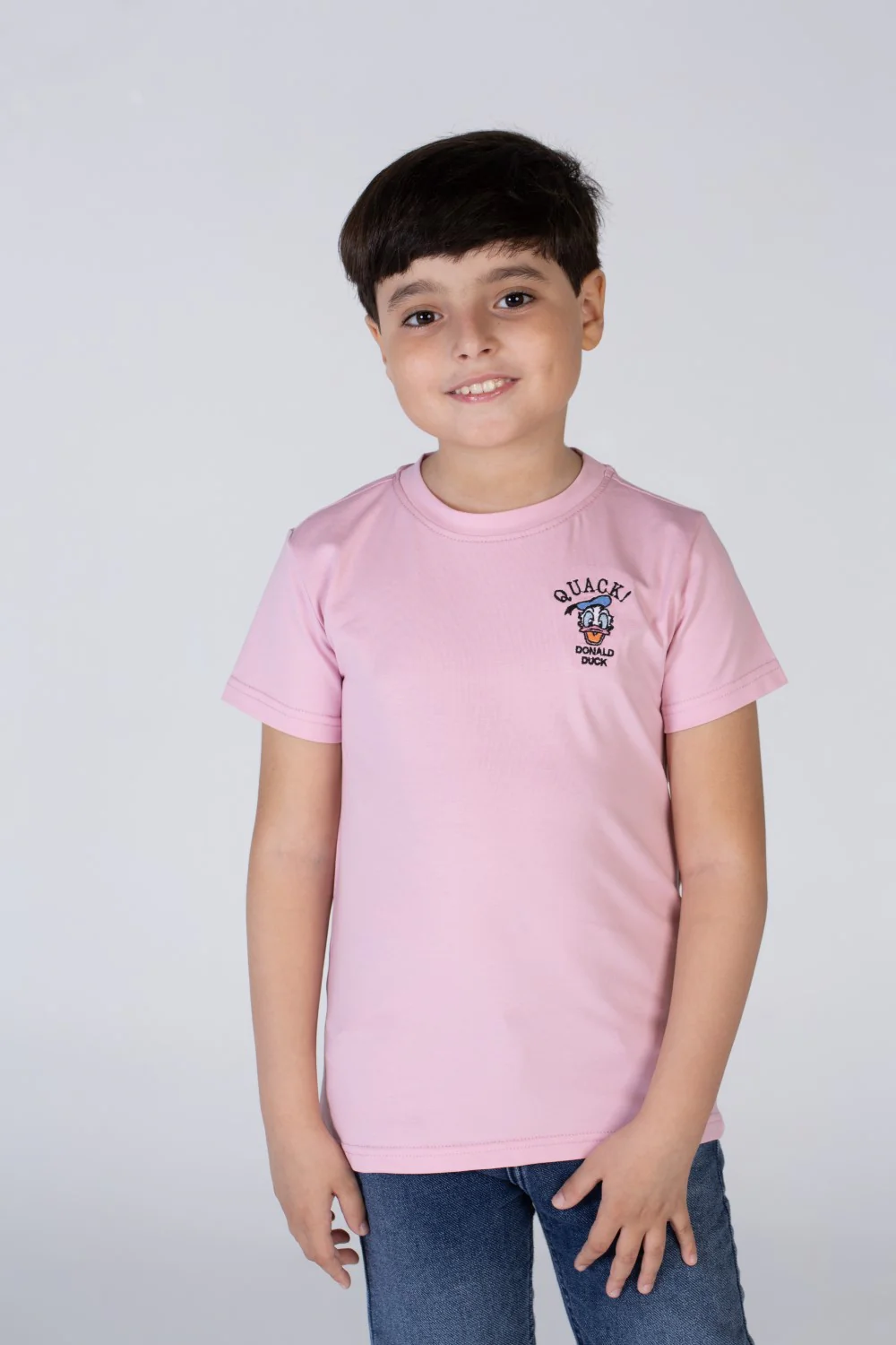 Boys Half Sleeved T-shirt With A Round Neck And A Duck Print On The Front And Back - Image 3