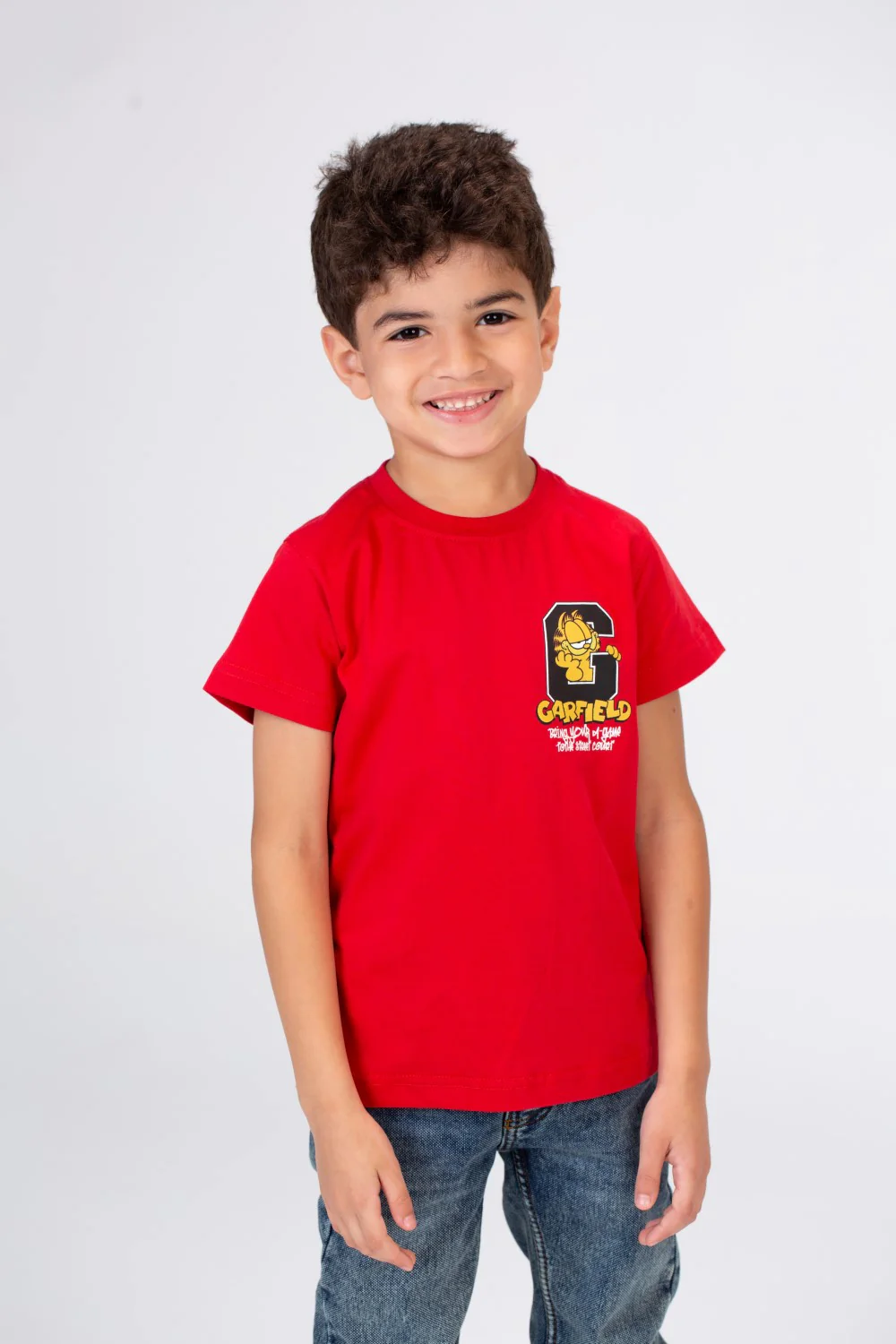 Boys Half Sleeves T-shirt With A Round Neck And Front And Back Print - Image 3