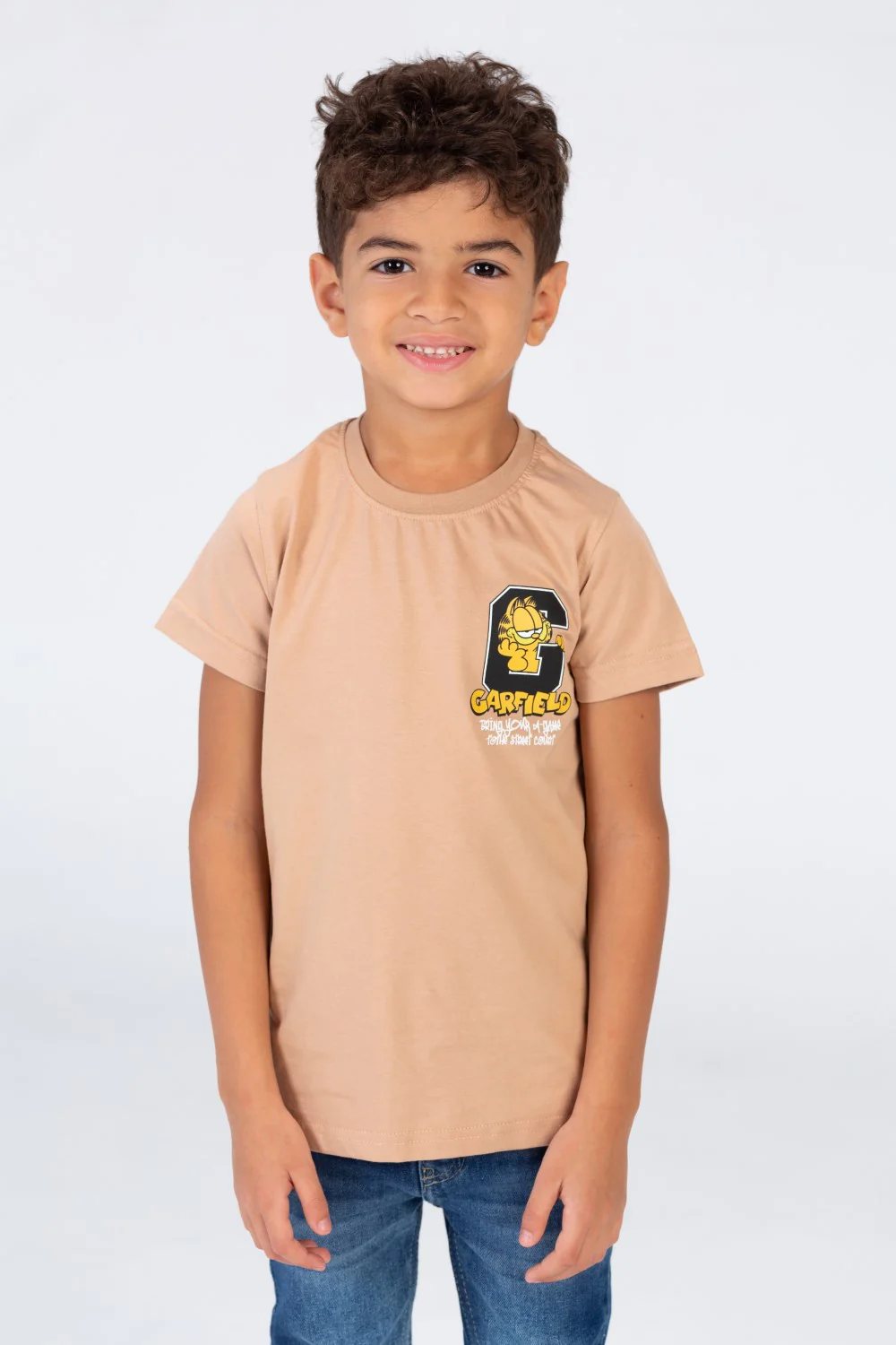 Boys Half Sleeves T-shirt With A Round Neck And Front And Back Print - Image 4