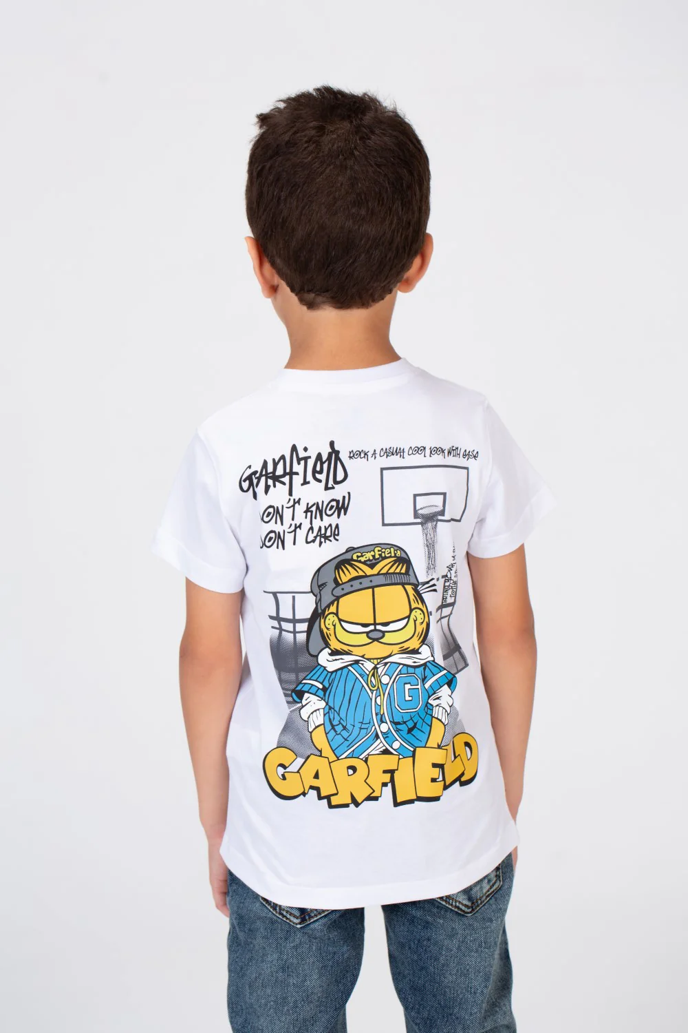 Boys Half Sleeves T-shirt With A Round Neck And Front And Back Print - Image 8