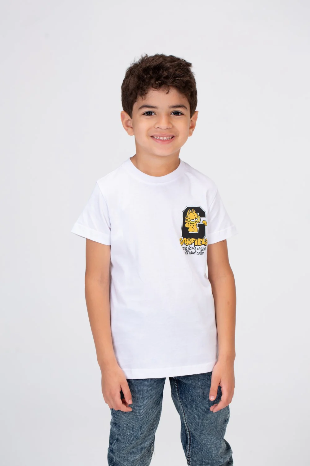 Boys Half Sleeves T-shirt With A Round Neck And Front And Back Print - Image 9