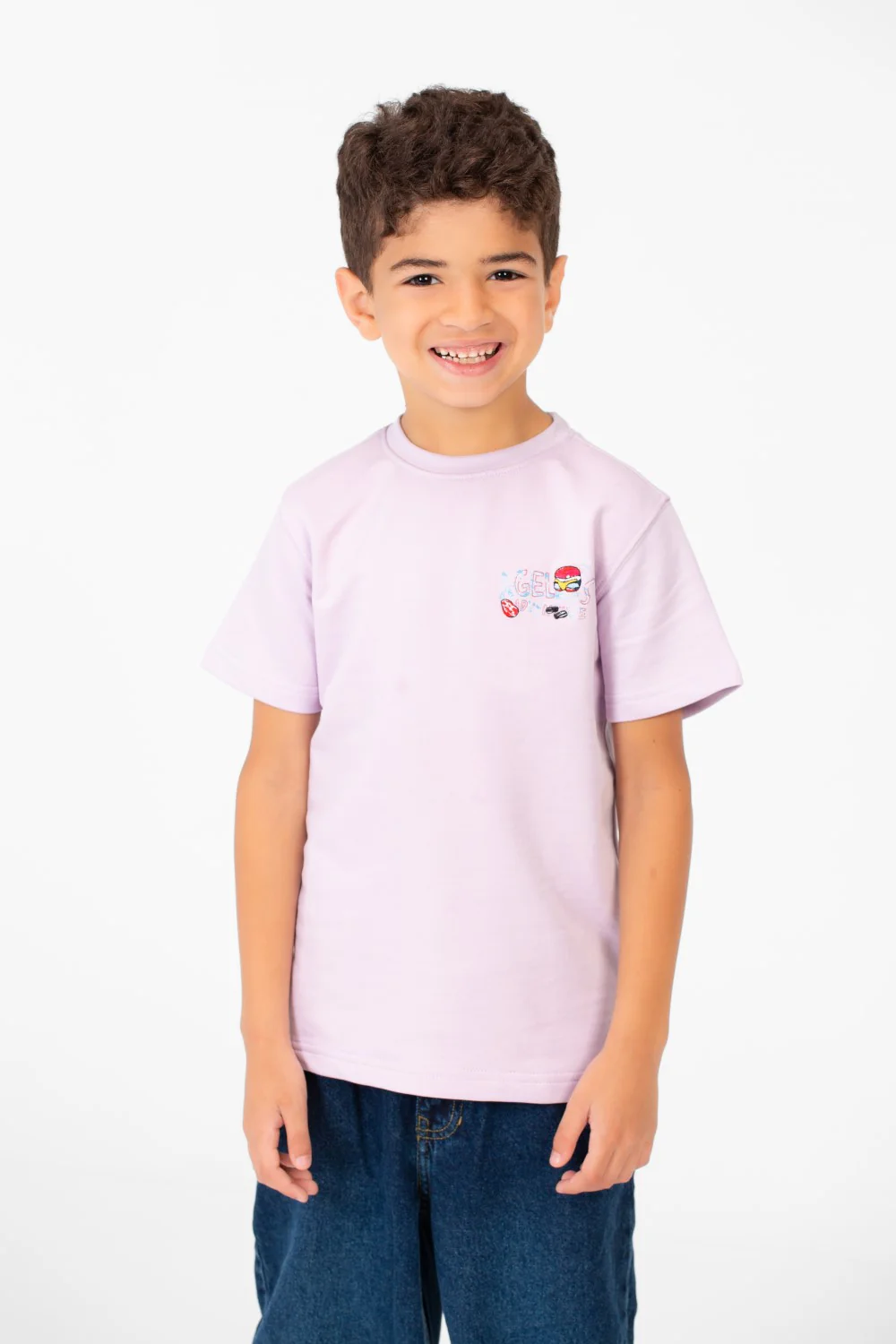 Boy's High Quality Milton Printed Short Sleeved Round Neck T-shirt - Image 5