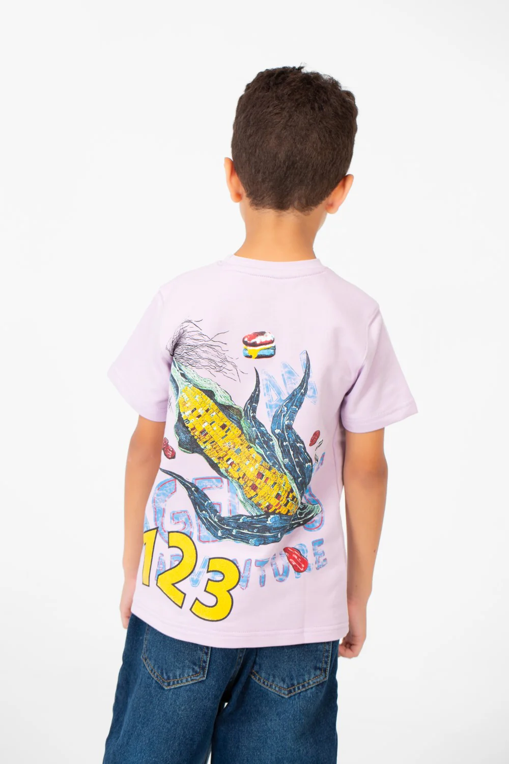 Boy's High Quality Milton Printed Short Sleeved Round Neck T-shirt - Image 6