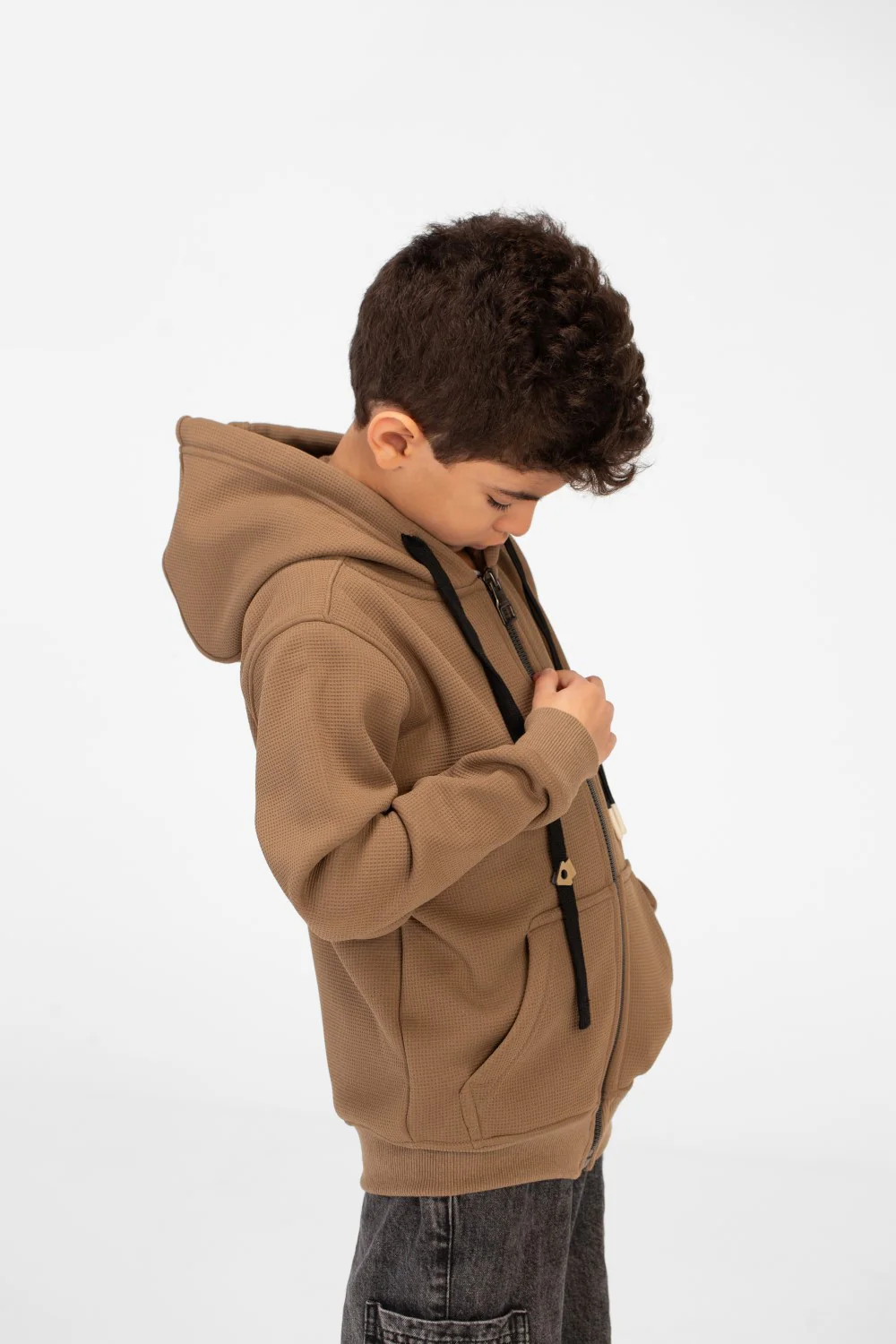 Boy's Hood Sweatshirt With Full Zippers - Image 11