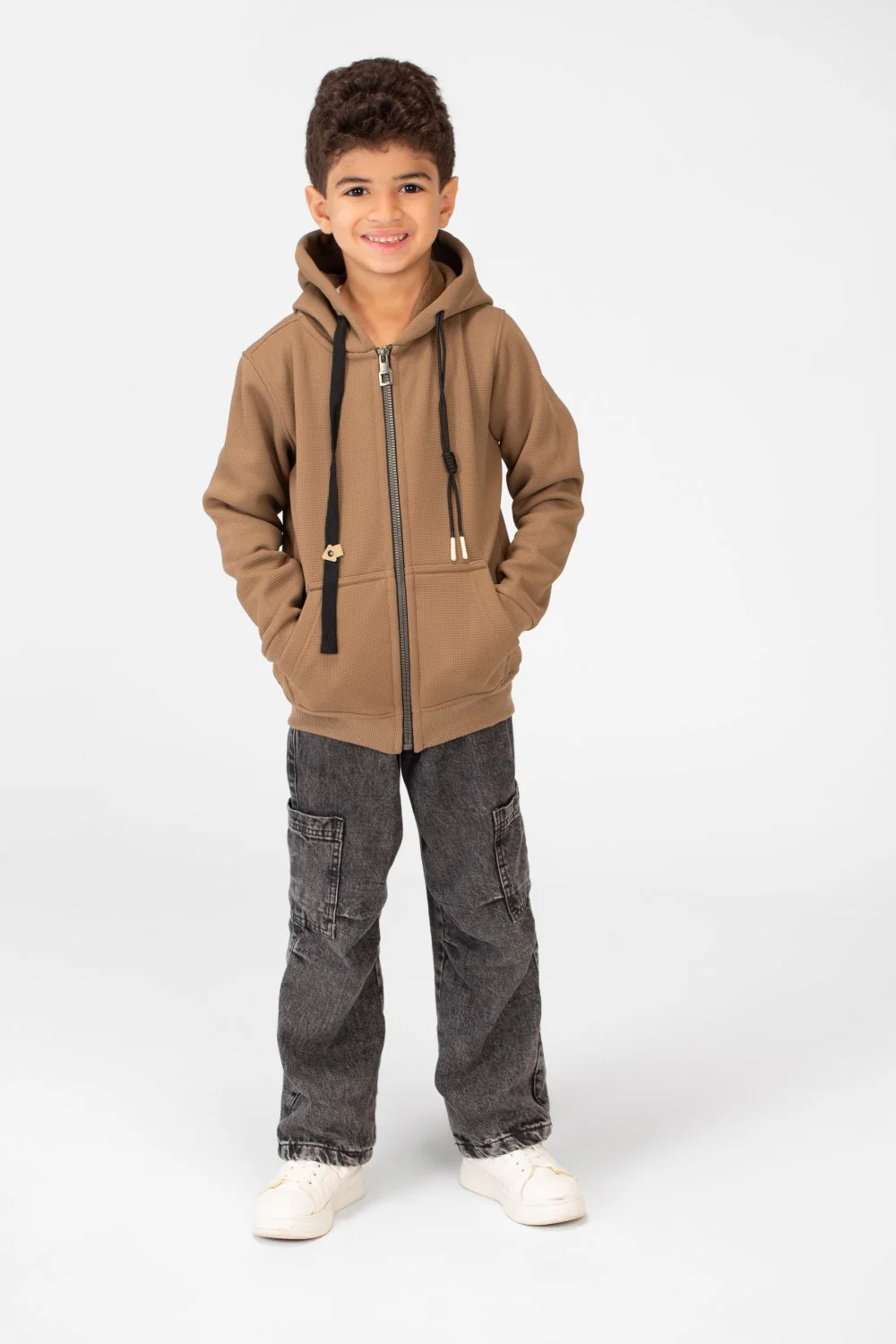 Boy's Hood Sweatshirt With Full Zippers - Image 12
