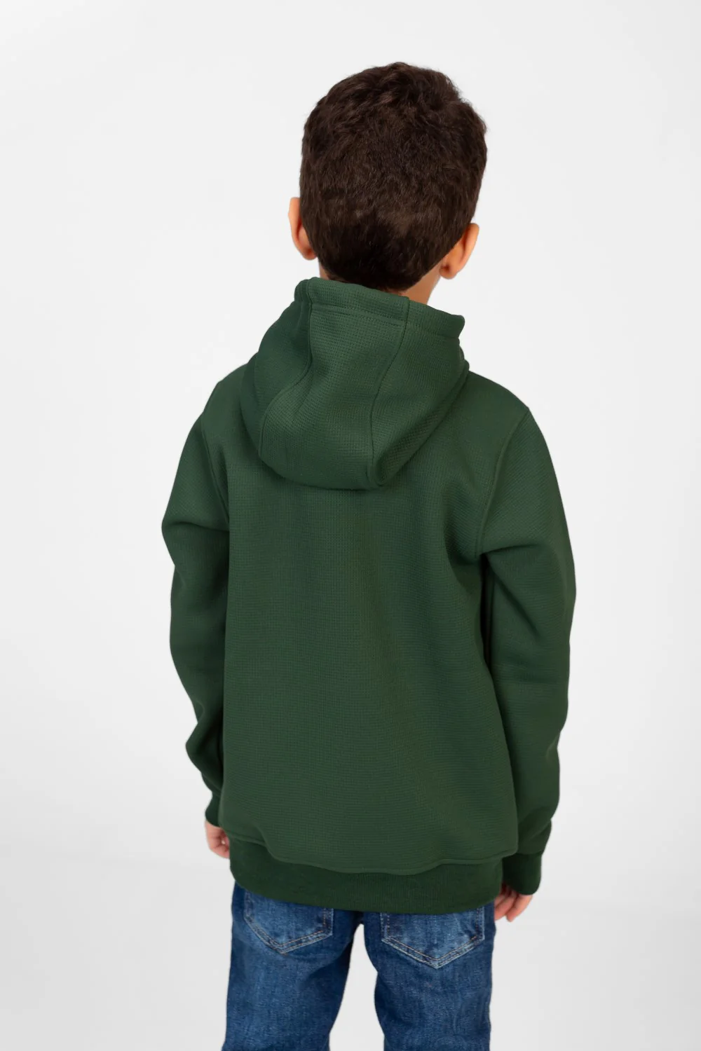Boy's Hooded Sweatshirt With Front Print And Kangaroo Pocket - Image 6
