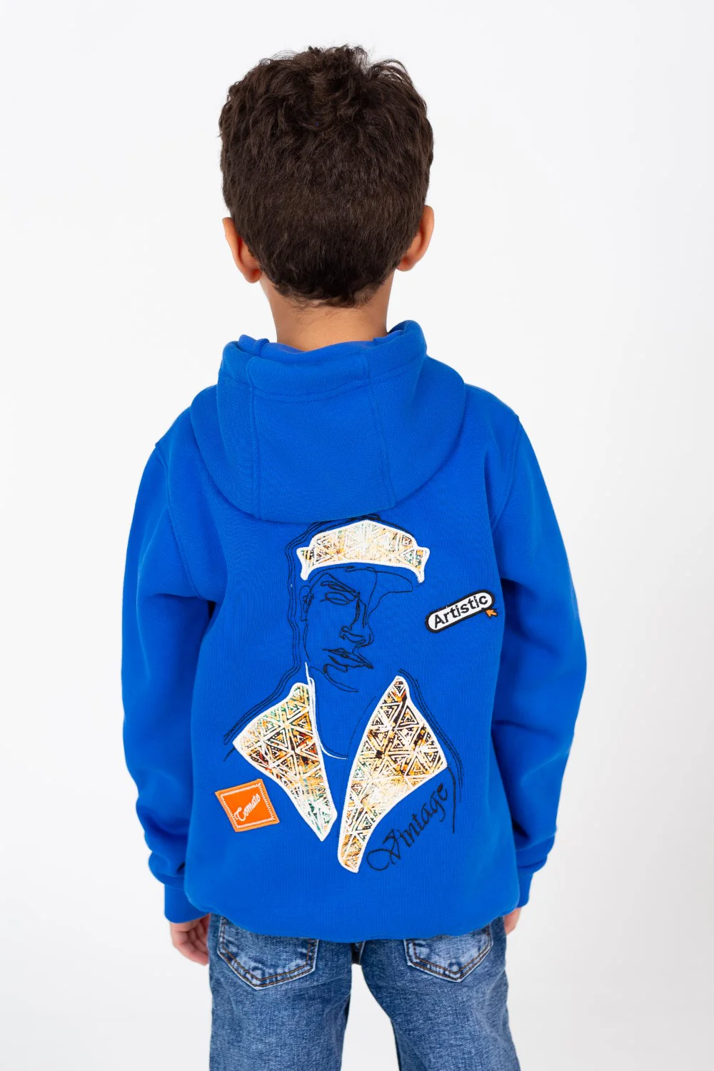 Boy's Hooded Sweatshirt With Kangaroo Pocket - Image 6
