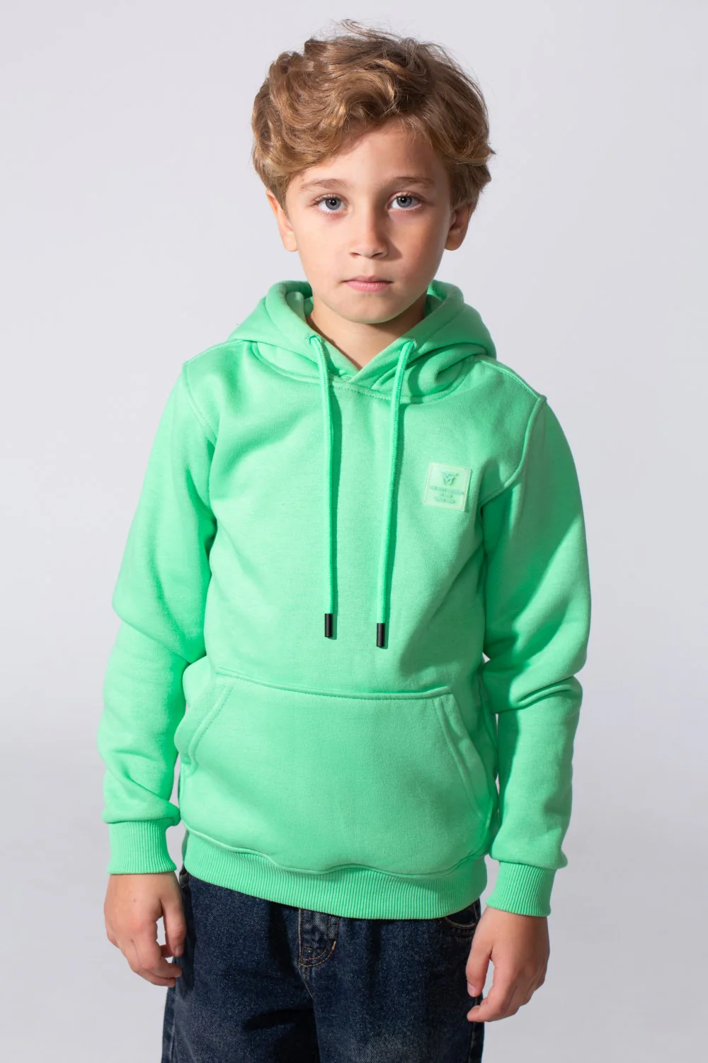Boy's  Hooded Sweatshirt With Kangaroo Pocket Long Sleeve Basic Everyday Wear Tomato Store