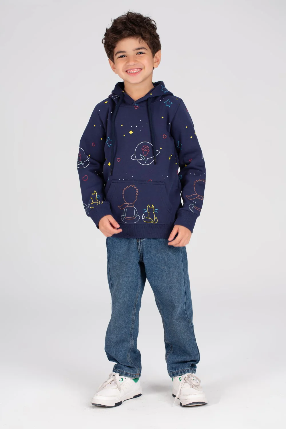 Boy's Hoodie Padded Full Printed Hooded Sweatshirt