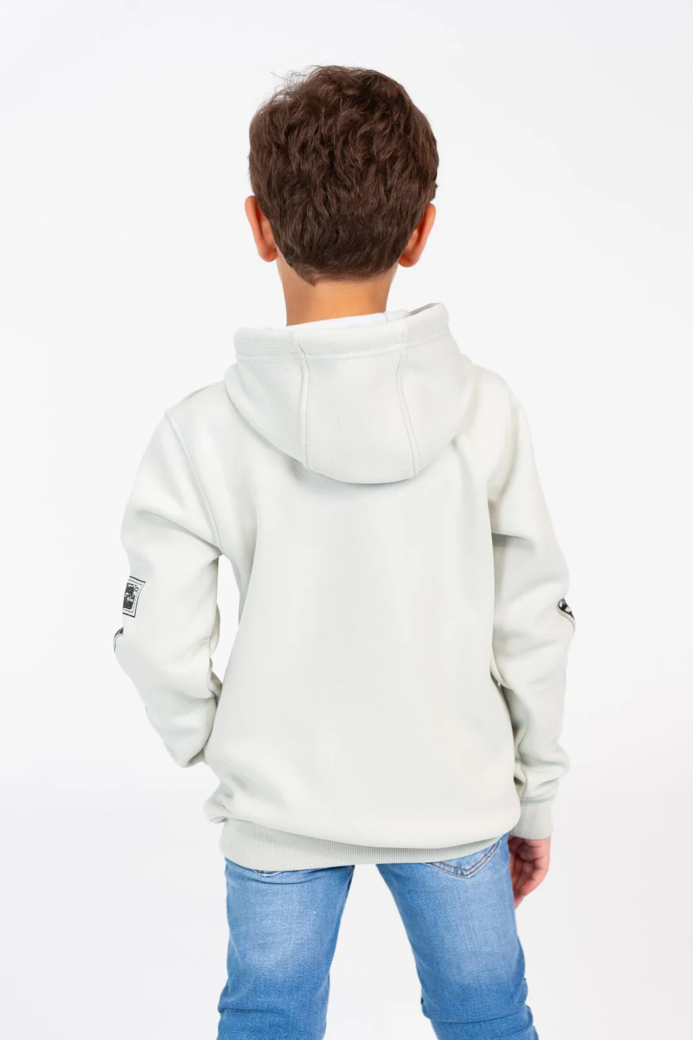 Boy's Hoodie Sweatshirt With Front And Shoulder Print - Image 10