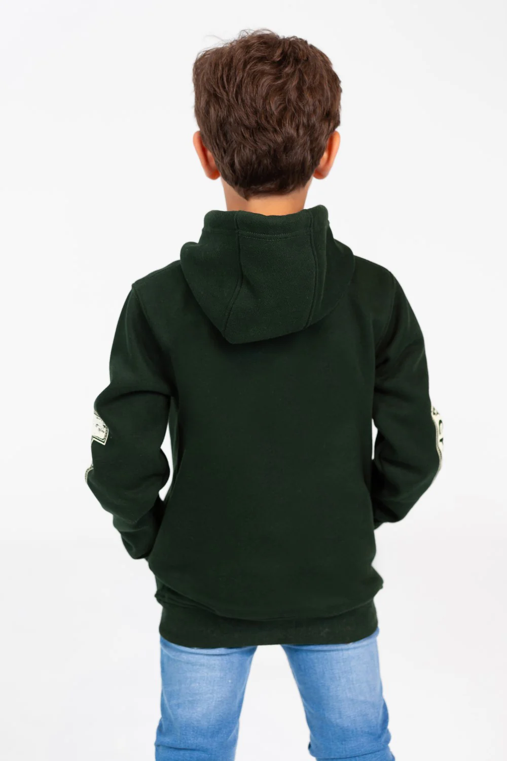 Boy's Hoodie Sweatshirt With Front And Shoulder Print - Image 6