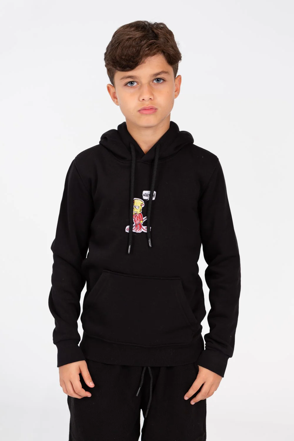 Boy's Hoodie Sweatshirt With Graphic Print And Front Pocket