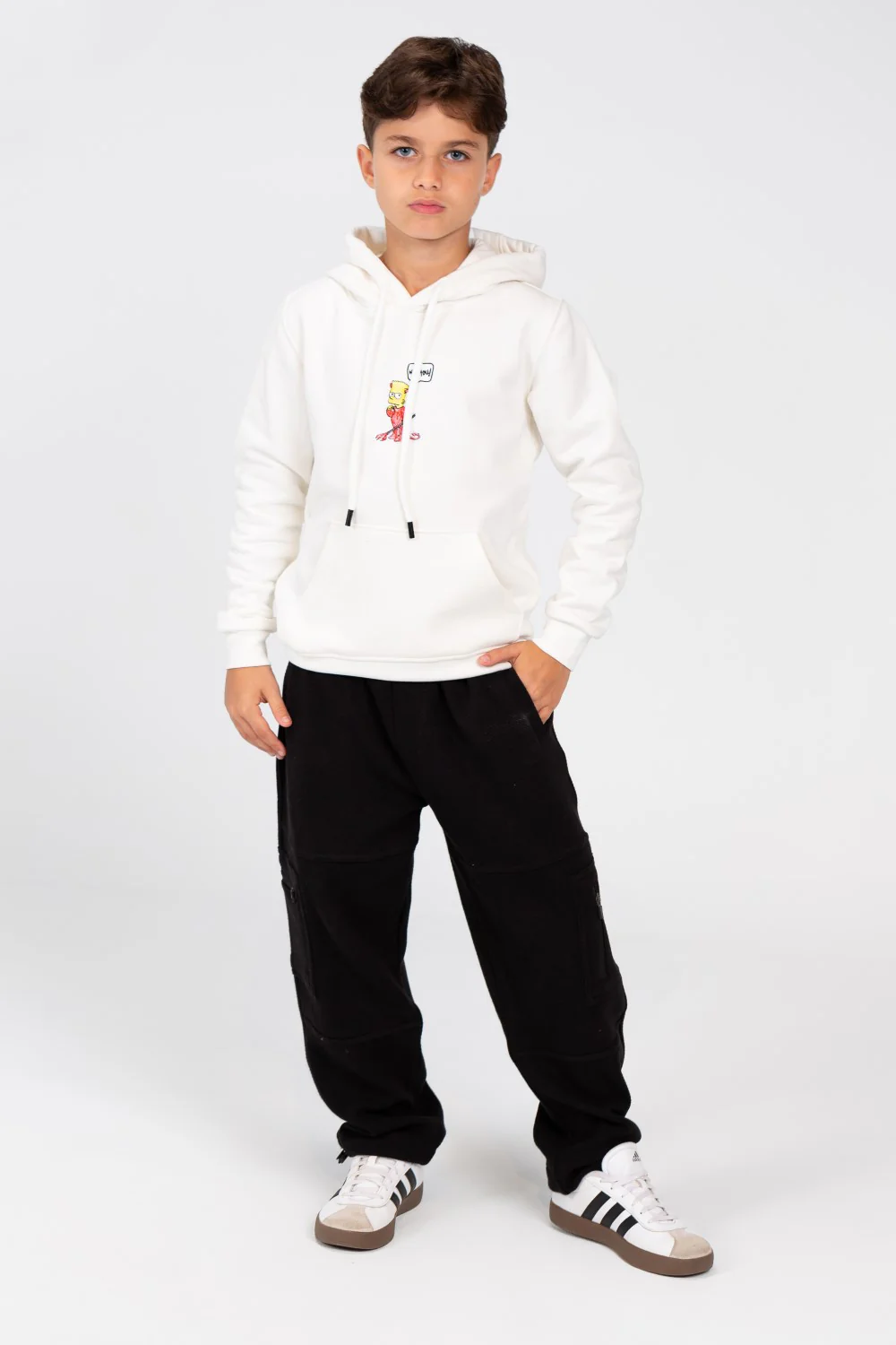 Boy's Hoodie Sweatshirt With Graphic Print And Front Pocket - Image 12