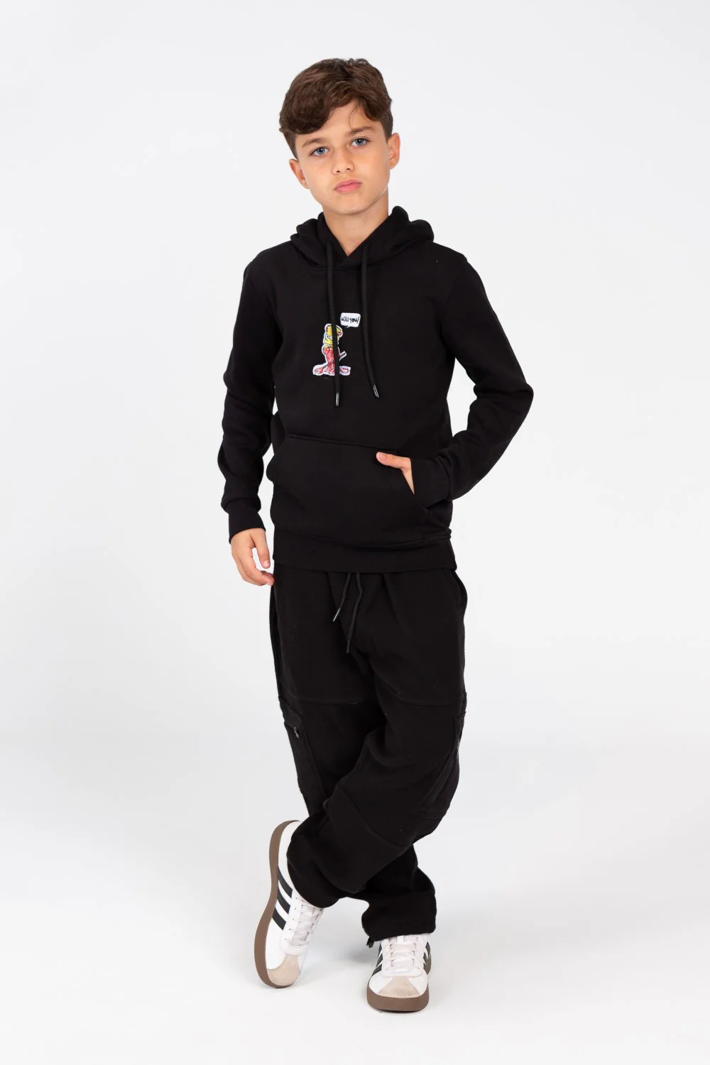 Boy's Hoodie Sweatshirt With Graphic Print And Front Pocket - Image 4