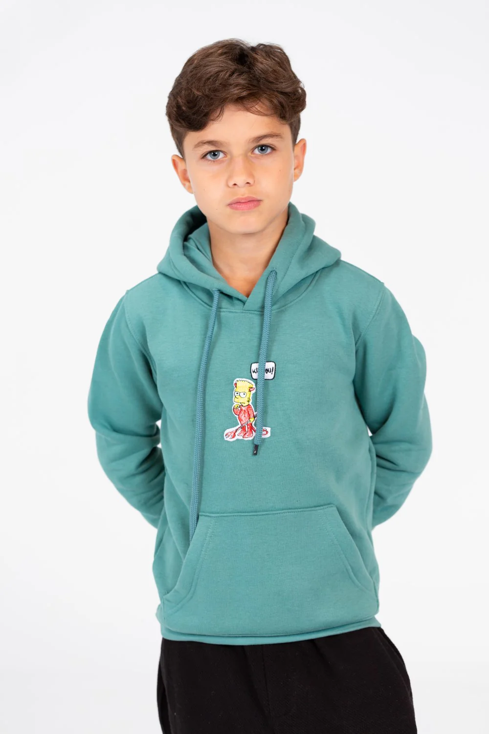 Boy's Hoodie Sweatshirt With Graphic Print And Front Pocket - Image 5