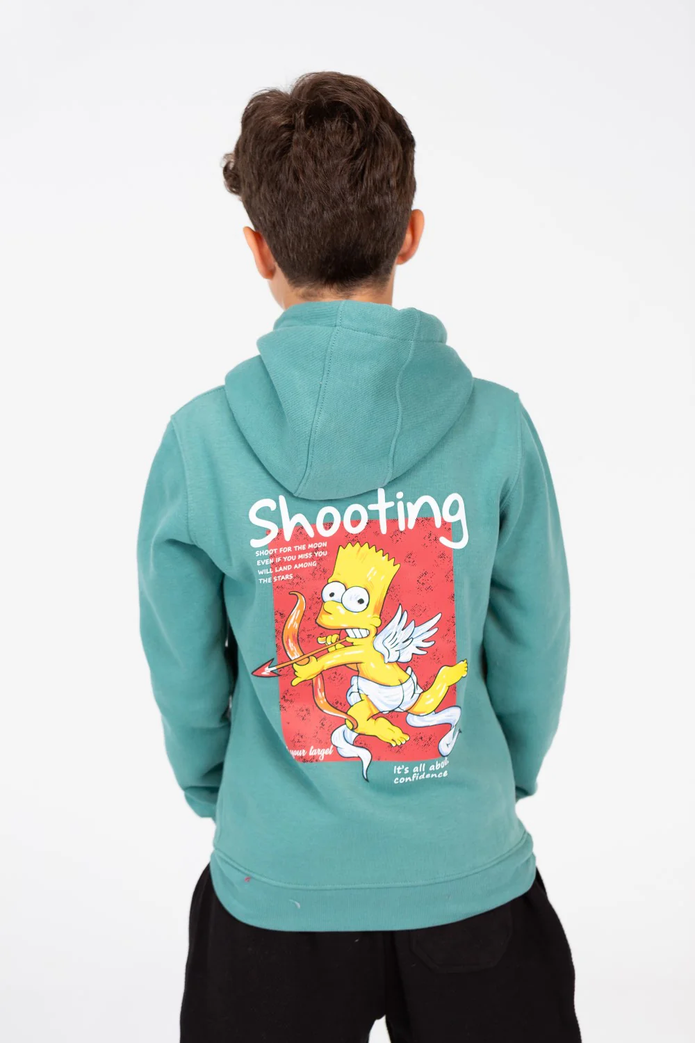 Boy's Hoodie Sweatshirt With Graphic Print And Front Pocket - Image 6