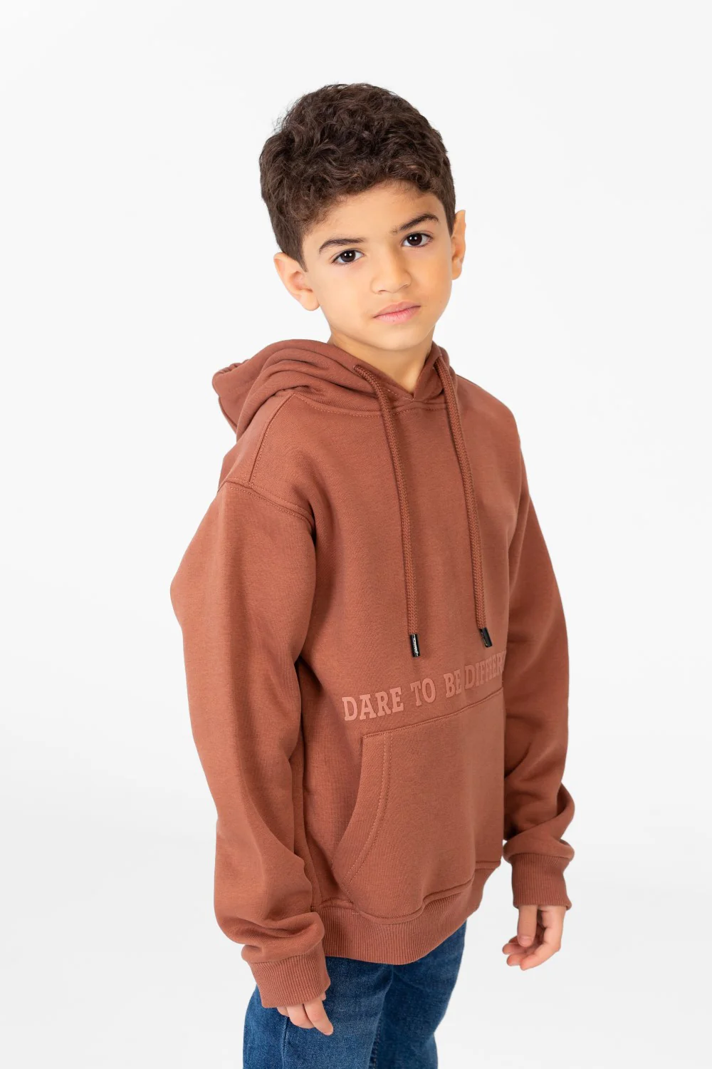 Boy's Hoodie Sweatshirt With Kangaroo Pocket And Long Sleeves - Image 3