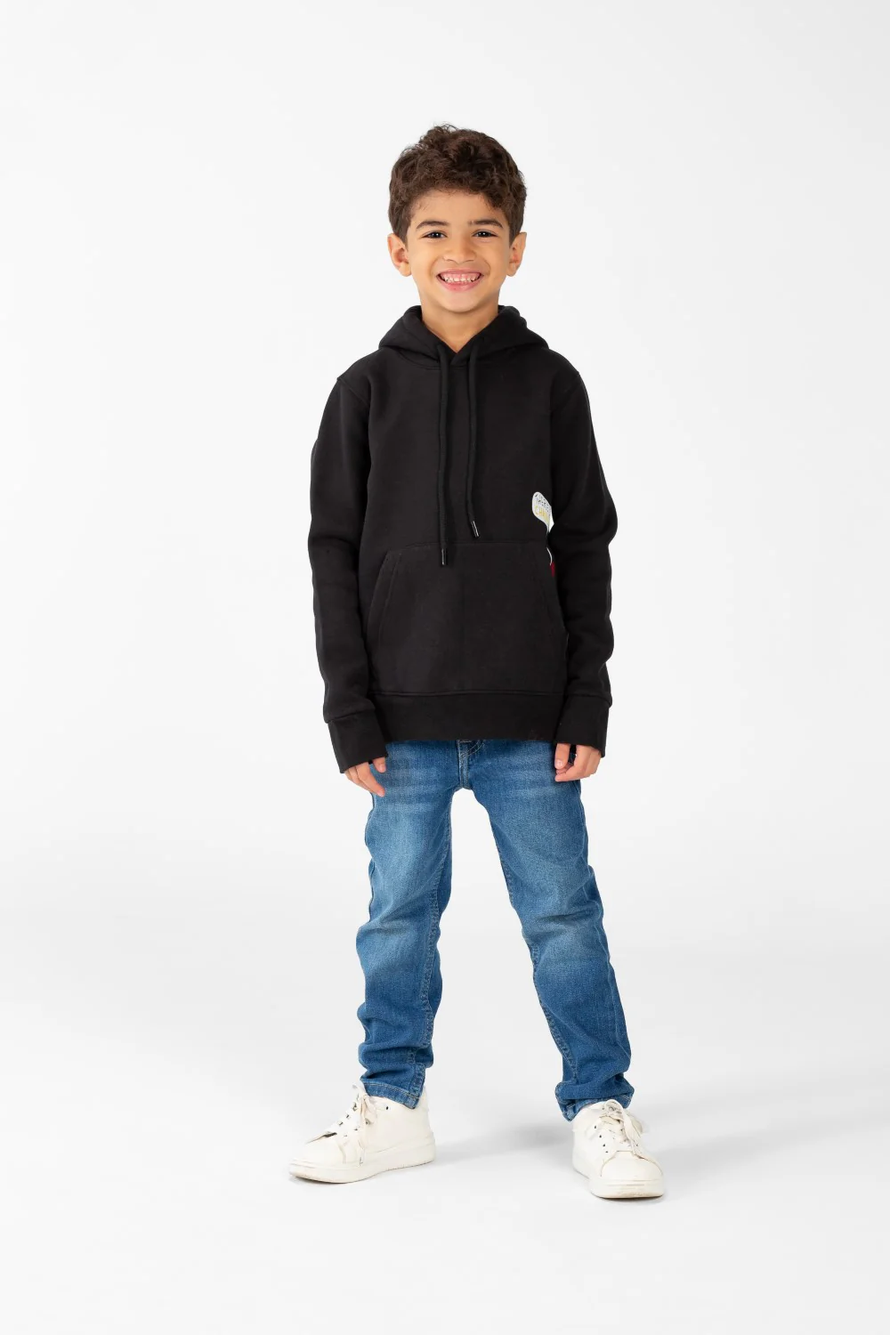 Boy's Hoodie Sweatshirt With Pocket Print And Long Sleeves - Image 4
