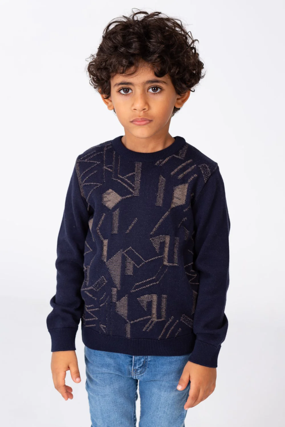 Boy's Jakar Pullover With Round Neck And Long Sleeves - Image 4