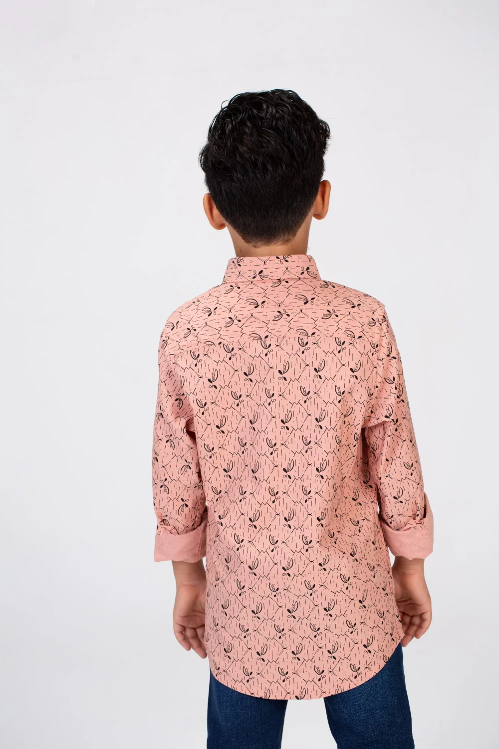 Boys Jakar Shirt With Long Sleeves And Printed Poplin Material - Image 5