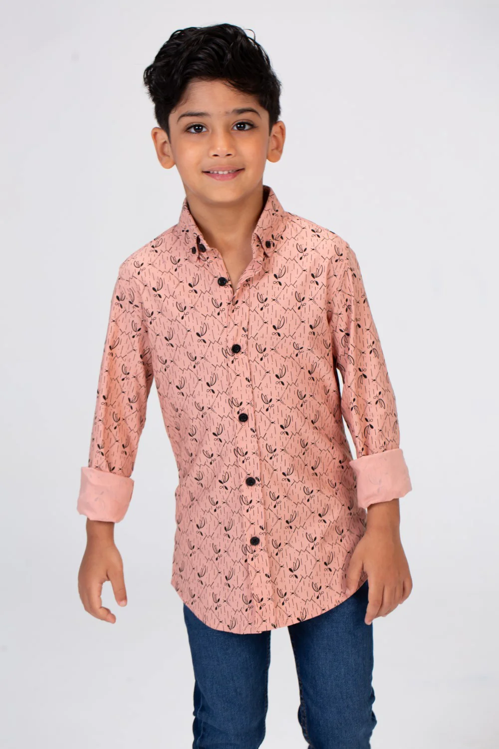Boys Jakar Shirt With Long Sleeves And Printed Poplin Material - Image 6