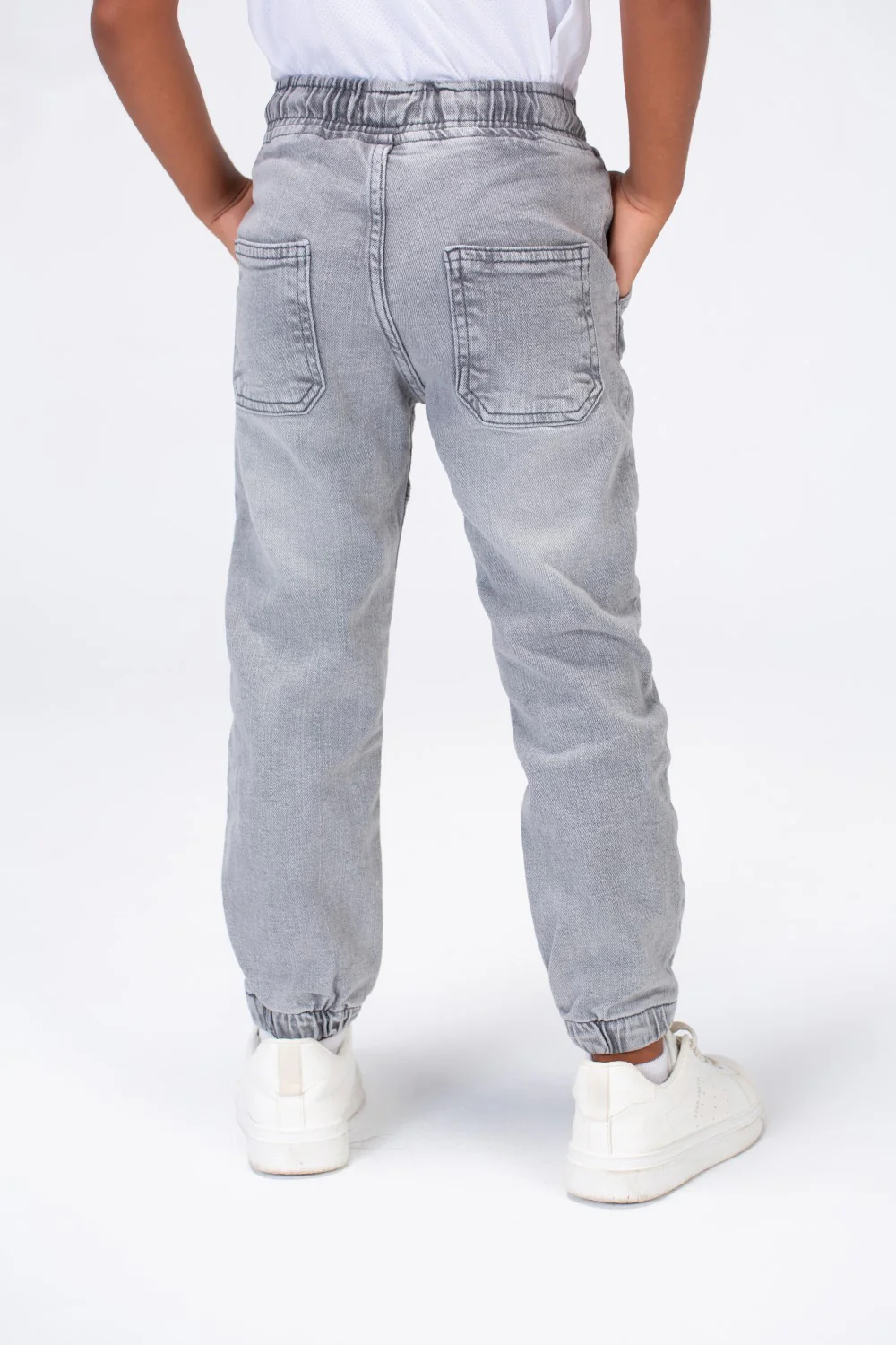 Boys Jeans Pants With Elastic Waistband And Tomato Logo On The Back - Image 12