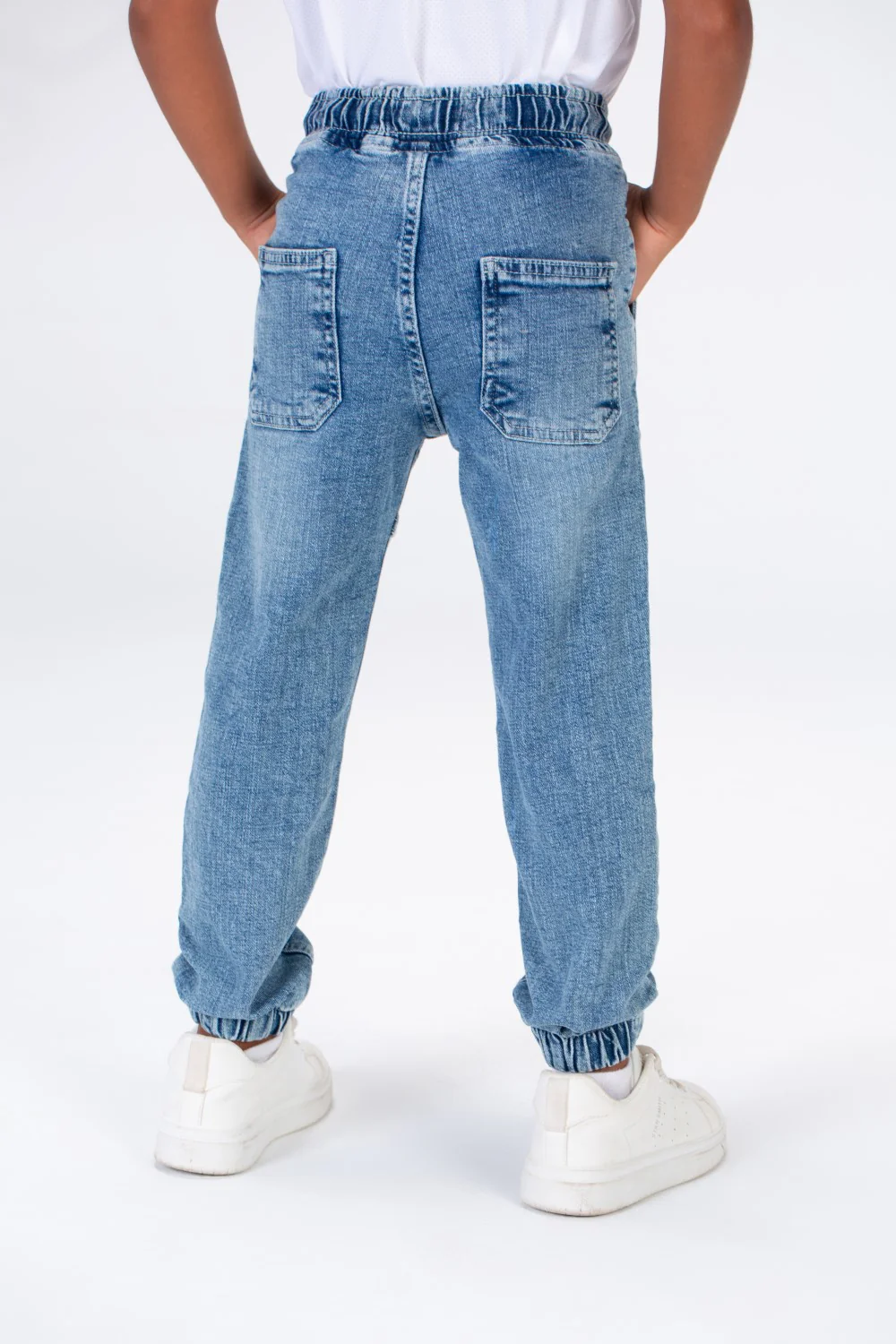Boys Jeans Pants With Elastic Waistband And Tomato Logo On The Back - Image 16