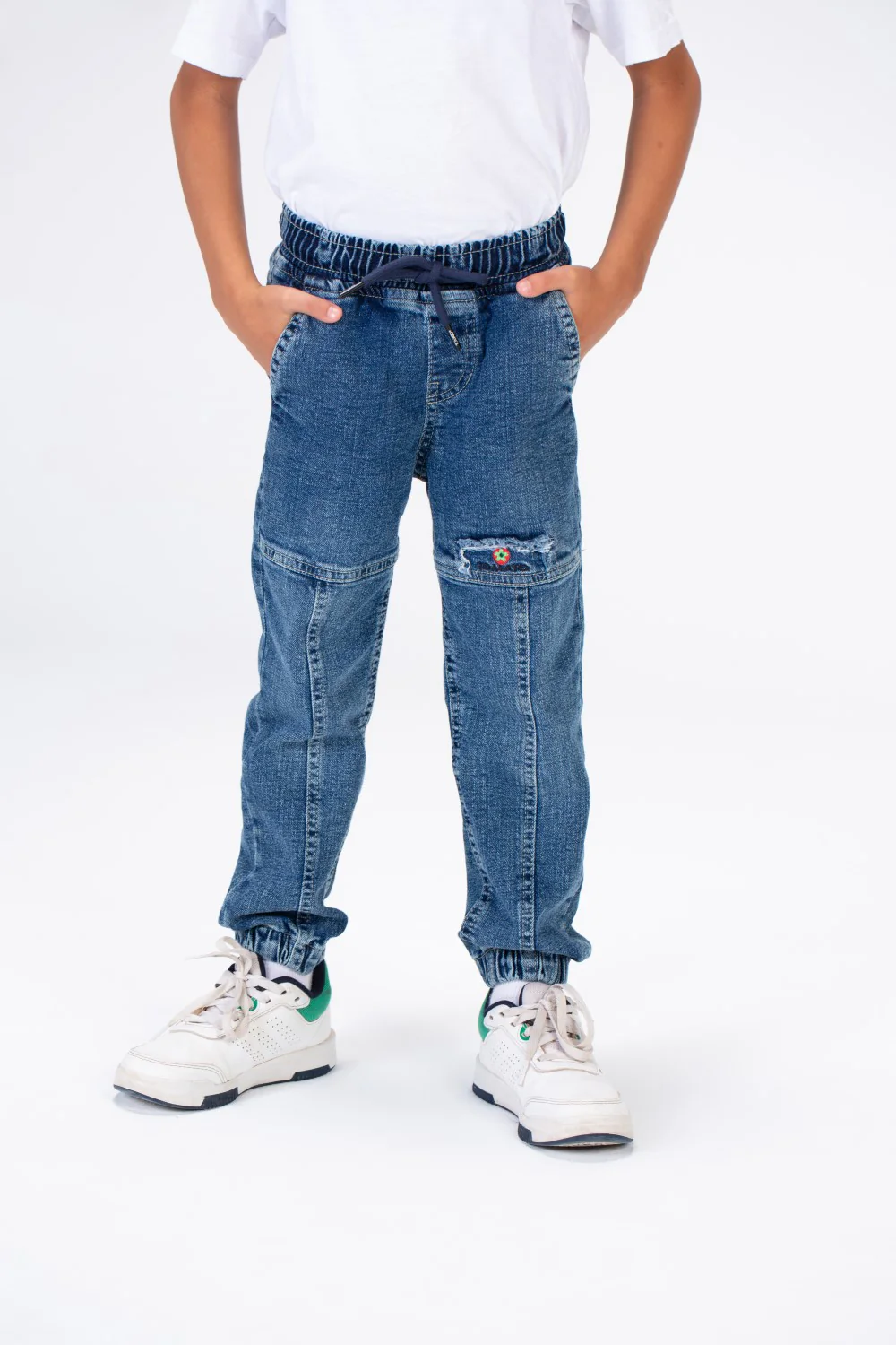 Boys Jeans Pants With Elastic Waistband And Tomato Logo On The Back - Image 17