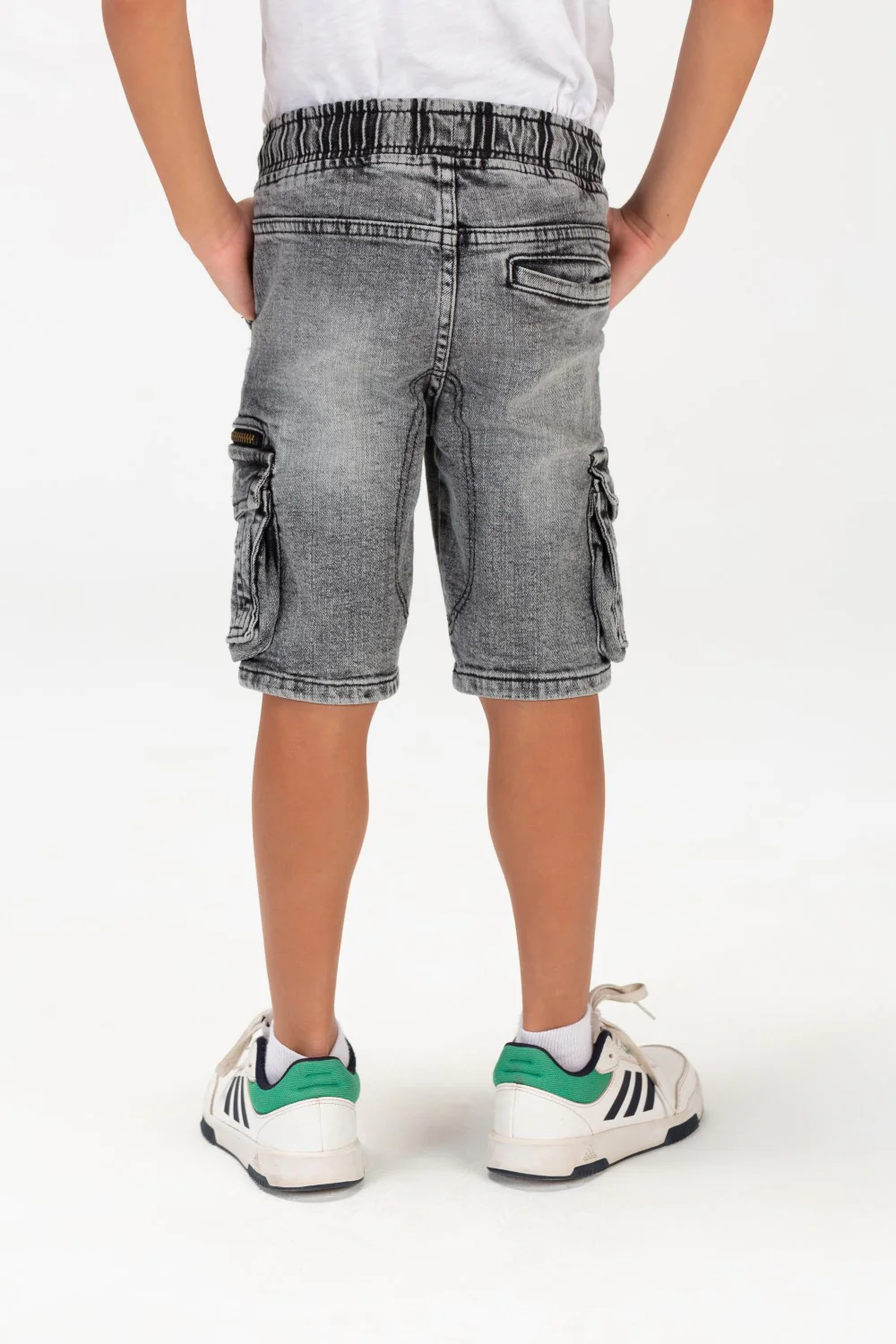 Boys Jeans Used Casual Shorts With Side Pockets And A Zipper On The Side - Image 11
