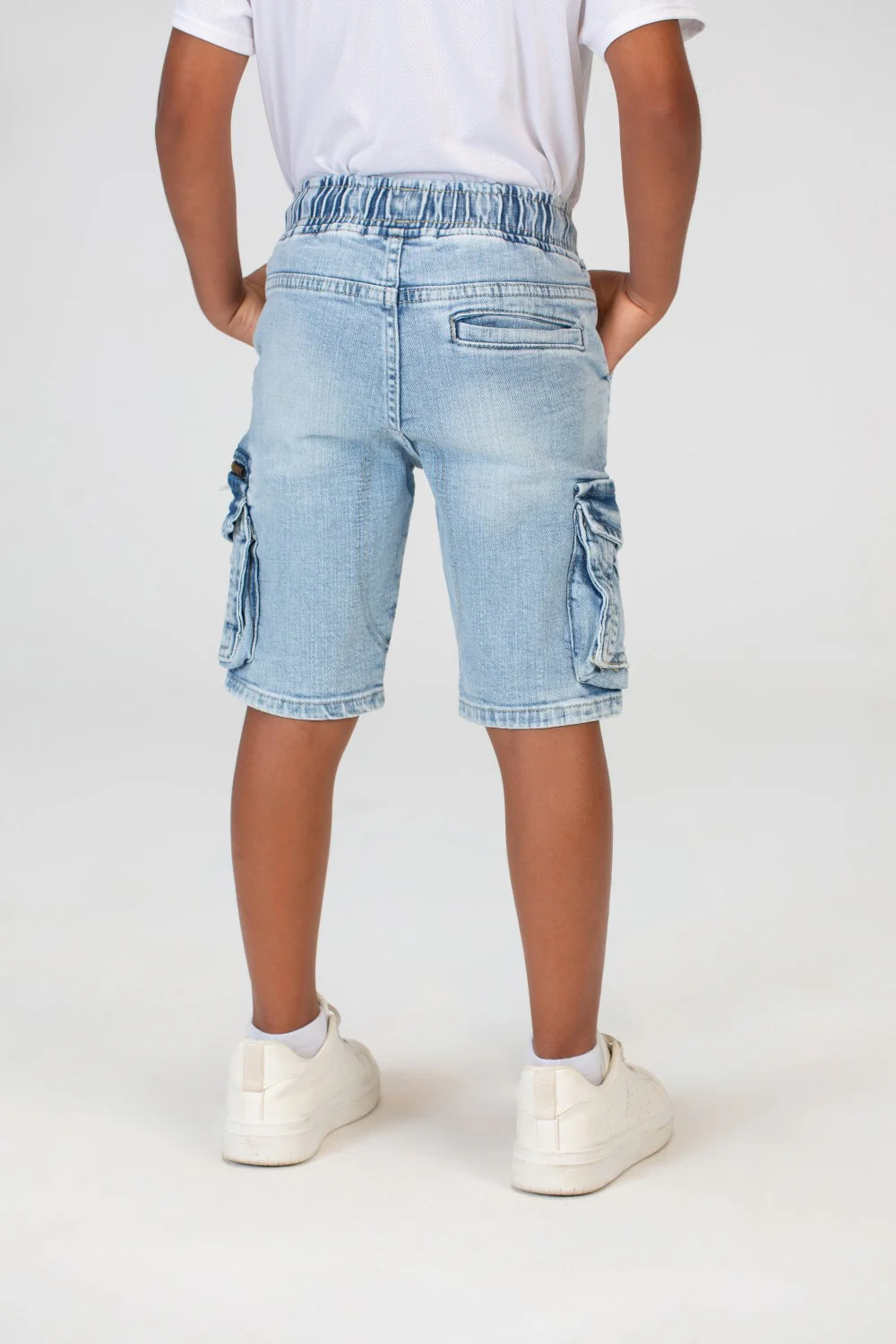 Boys Jeans Used Casual Shorts With Side Pockets And A Zipper On The Side - Image 14
