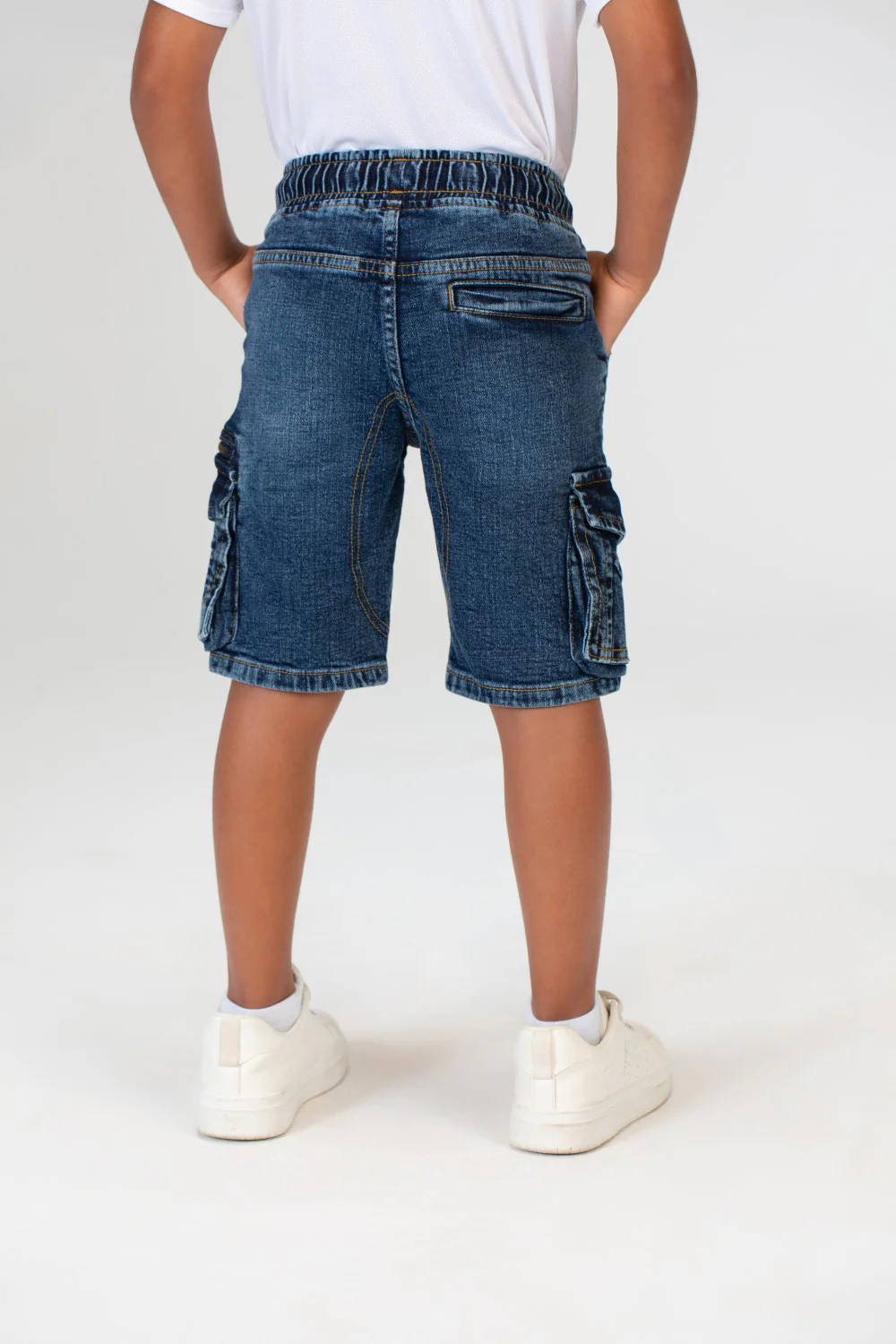 Boys Jeans Used Casual Shorts With Side Pockets And A Zipper On The Side - Image 5