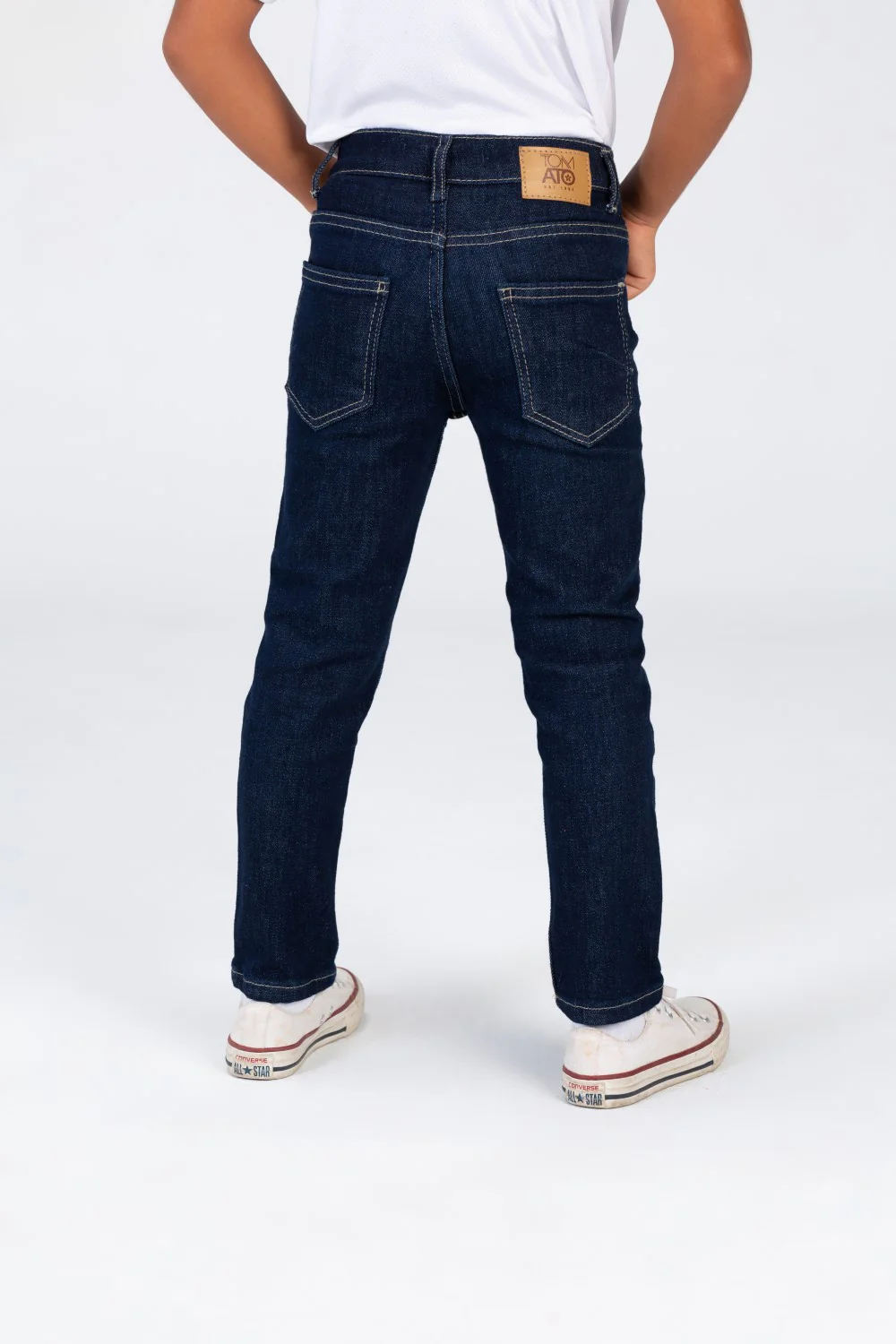 Boys Jeans Used Pants With Badge Tomato On The Back Side - Image 2